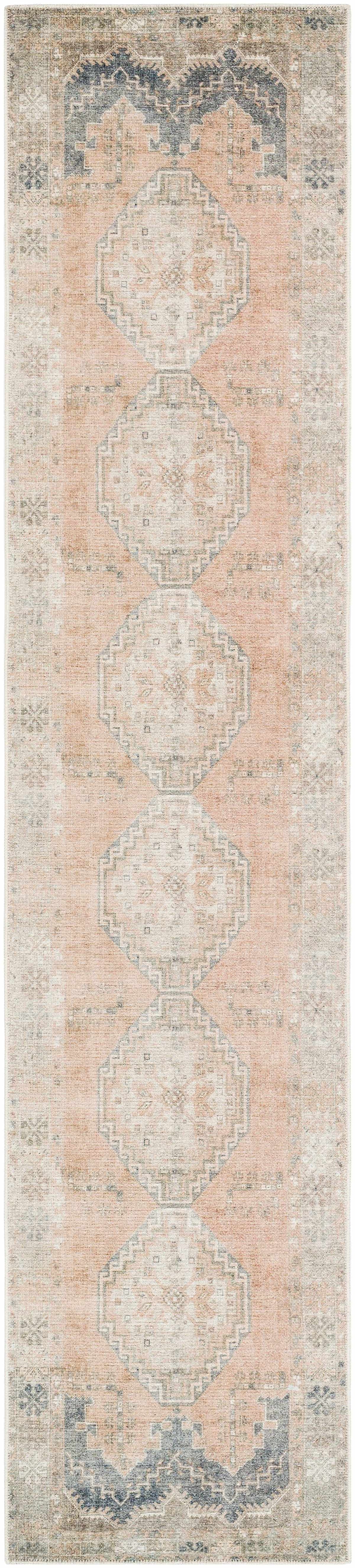 Carrabelle Peach Washable Area Rug - Clearance, photo 10 of 20