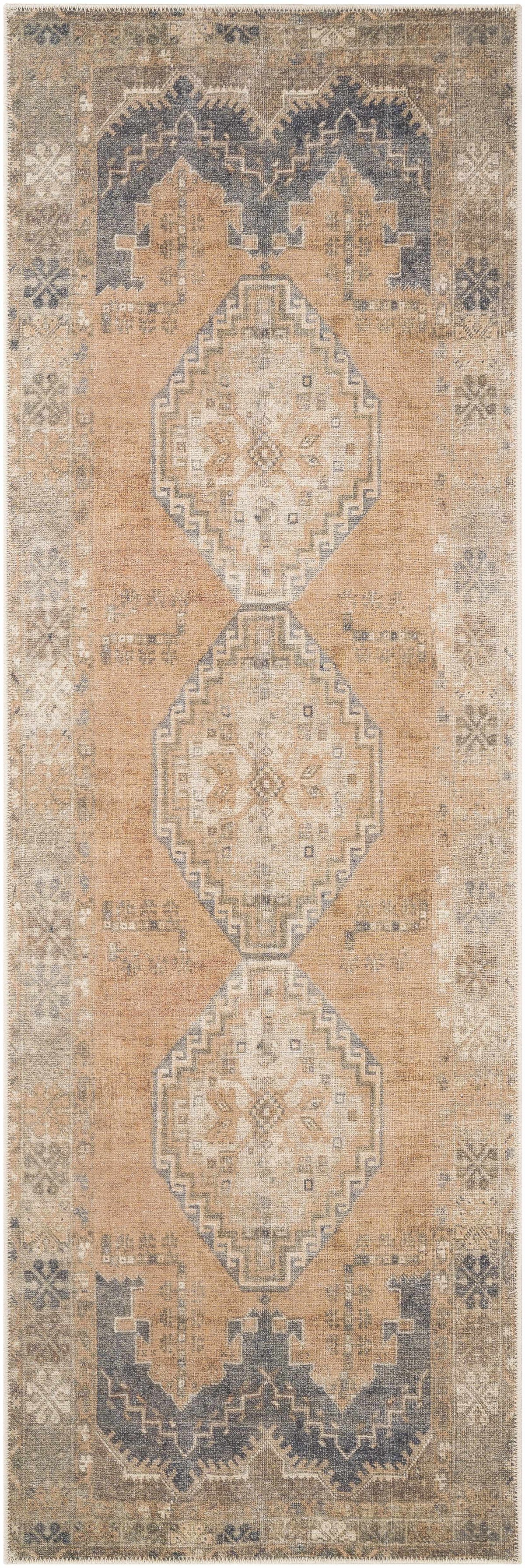 Carrabelle Peach Washable Area Rug - Clearance, photo 7 of 20