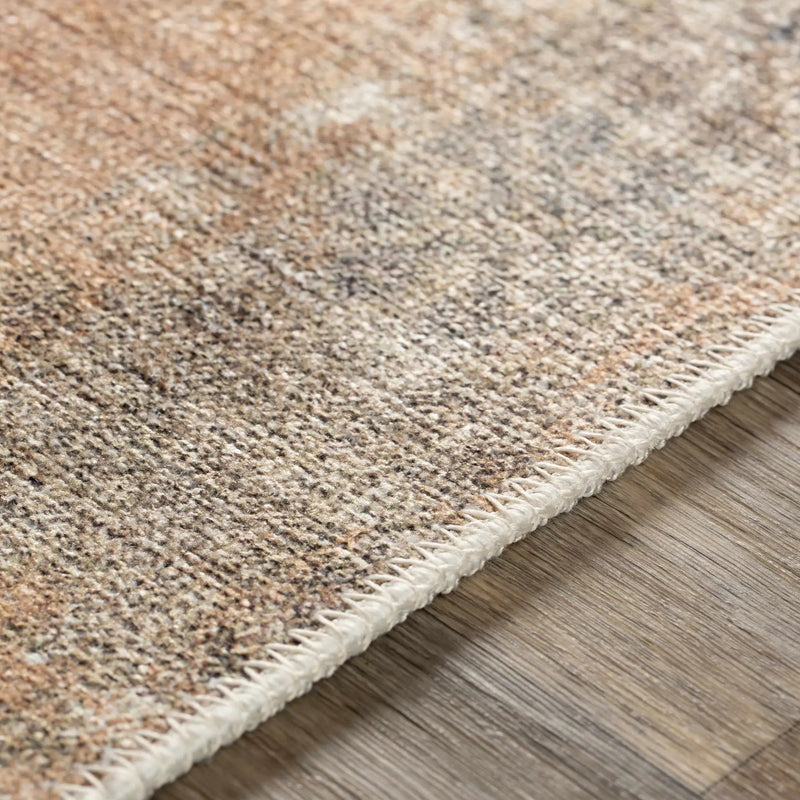 Carrabelle Peach Washable Area Rug - Clearance by Boutique Rugs