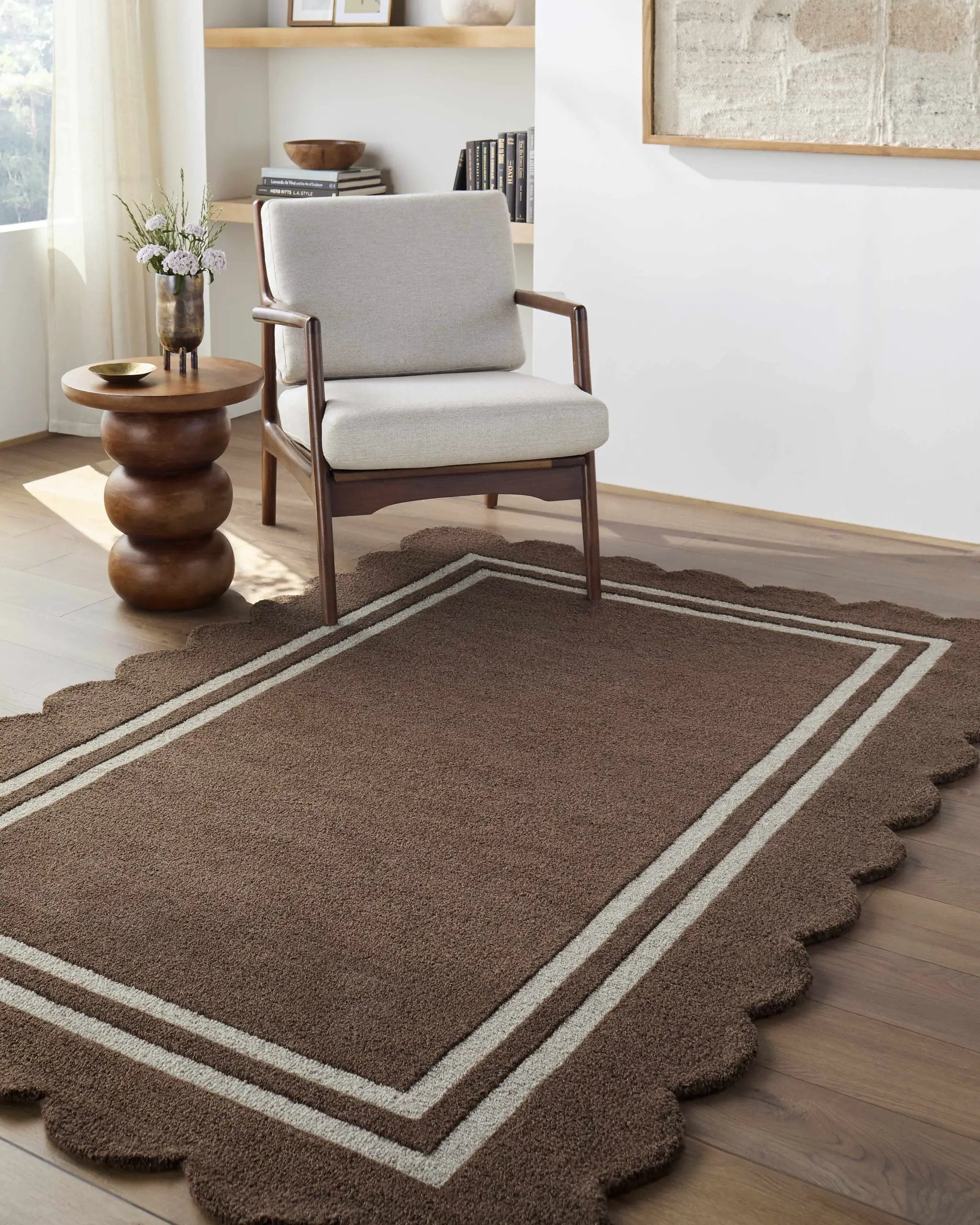 Chogan Chocolate Brown Area Rug by Boutique Rugs