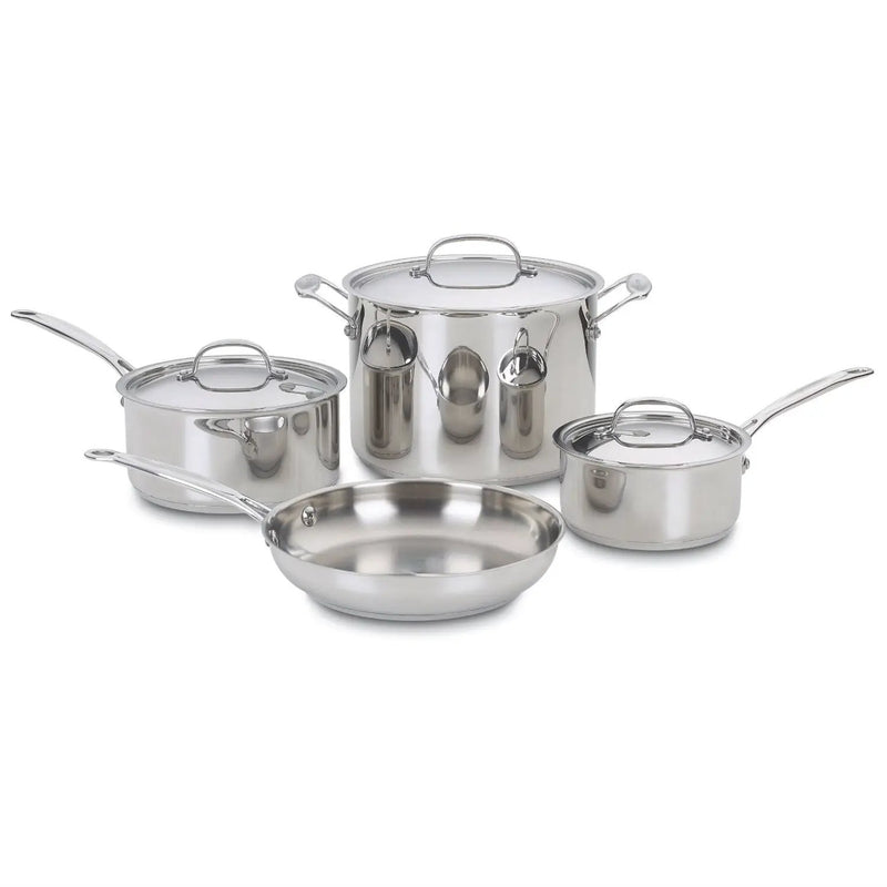 7-Piece Oven Safe Stainless Steel Cookware Set by HomePacific
