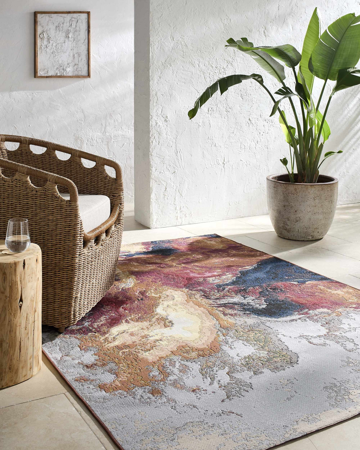 Chemed Outdoor Area Rug, installed in a room 2
