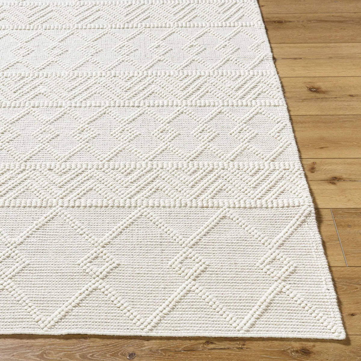 Caelum White Wool-Blend Rug, photo 6 of 10
