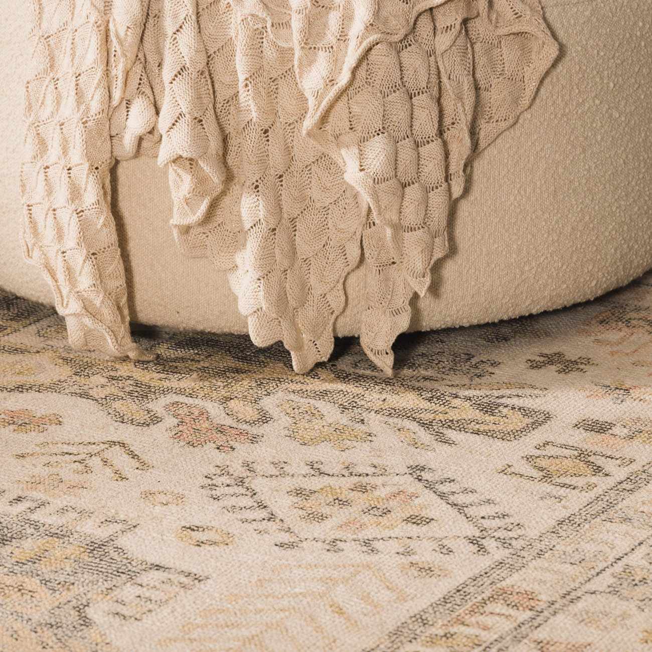 Chaela Ivory & Olive Area Rug by Boutique Rugs