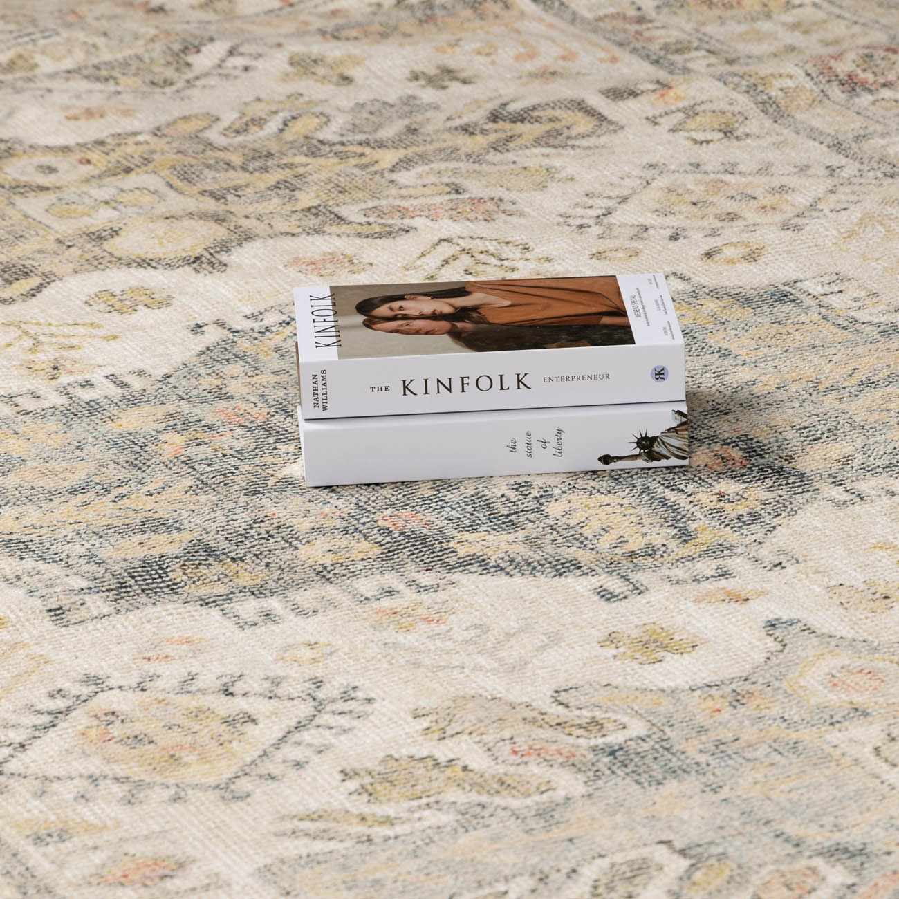 Chaela Ivory & Olive Area Rug by Boutique Rugs