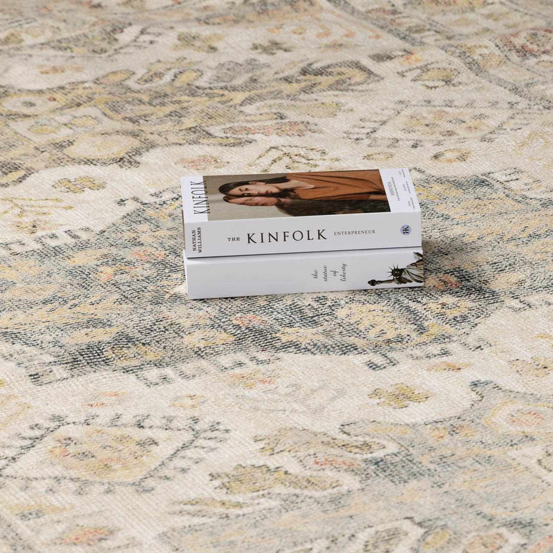 Chaela Ivory & Olive Area Rug by Boutique Rugs