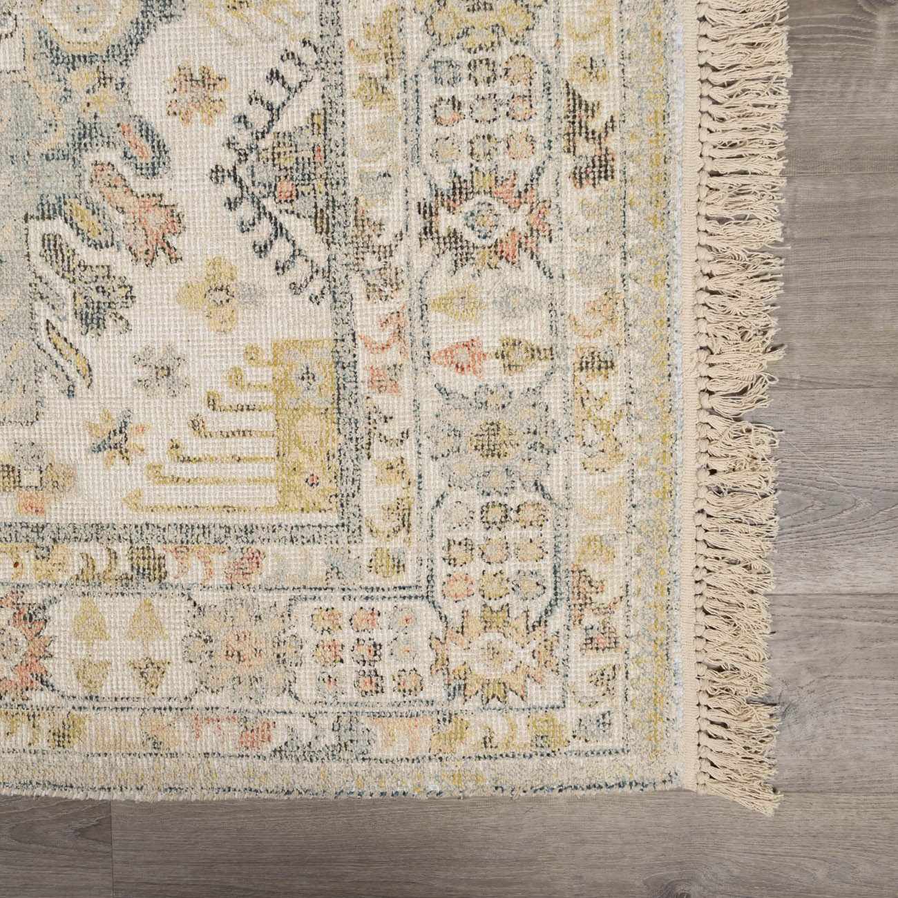 Chaela Ivory & Olive Area Rug by Boutique Rugs