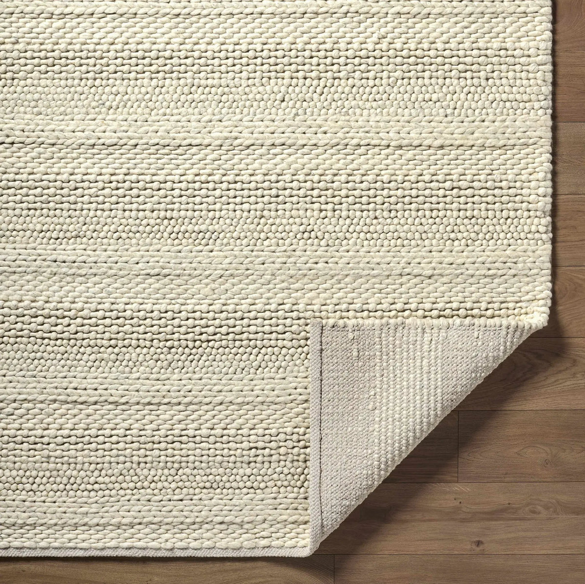 Clarke Beige Textured Wool Rug, photo 9 of 24