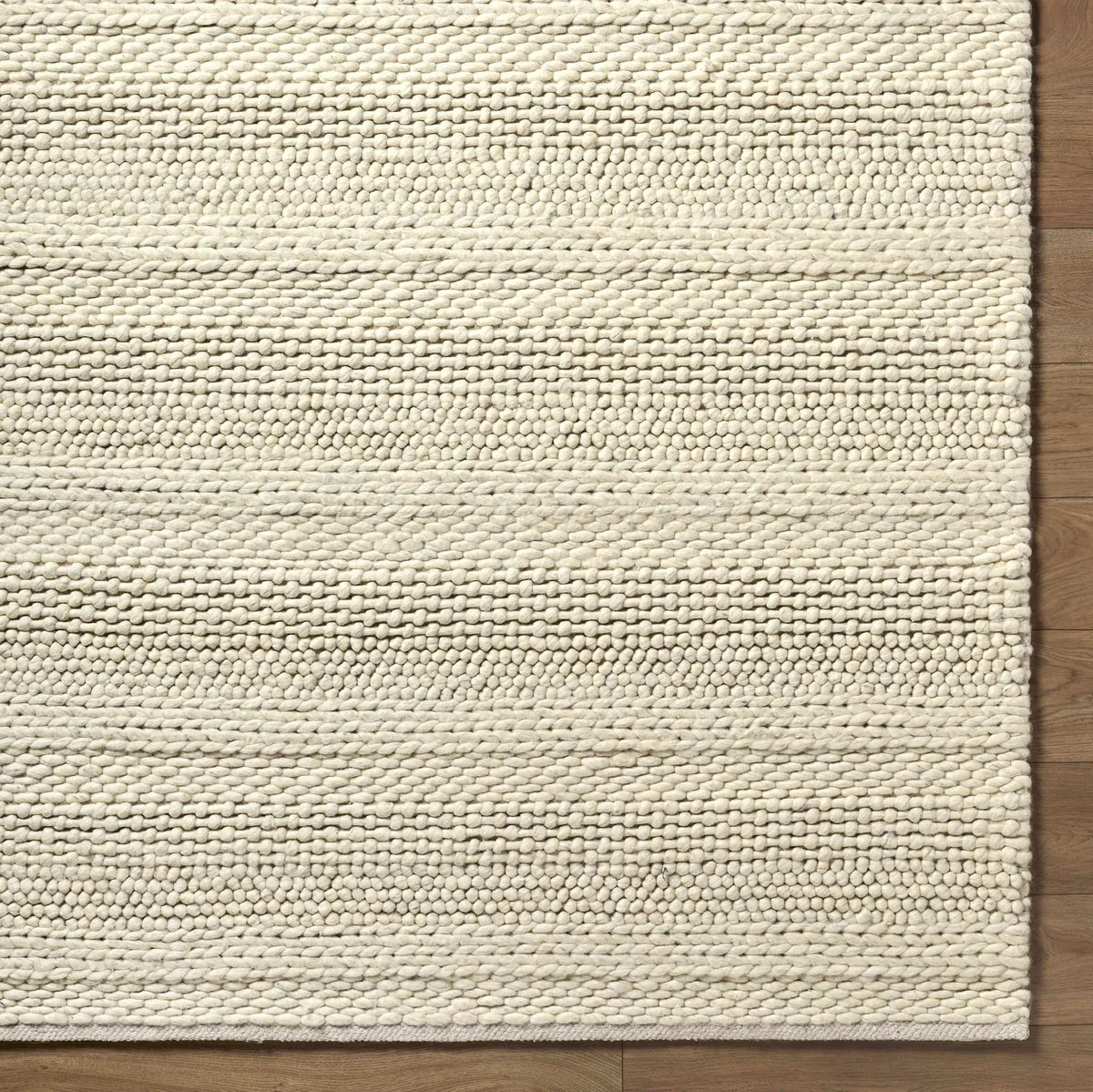 Clarke Beige Textured Wool Rug, photo 8 of 24
