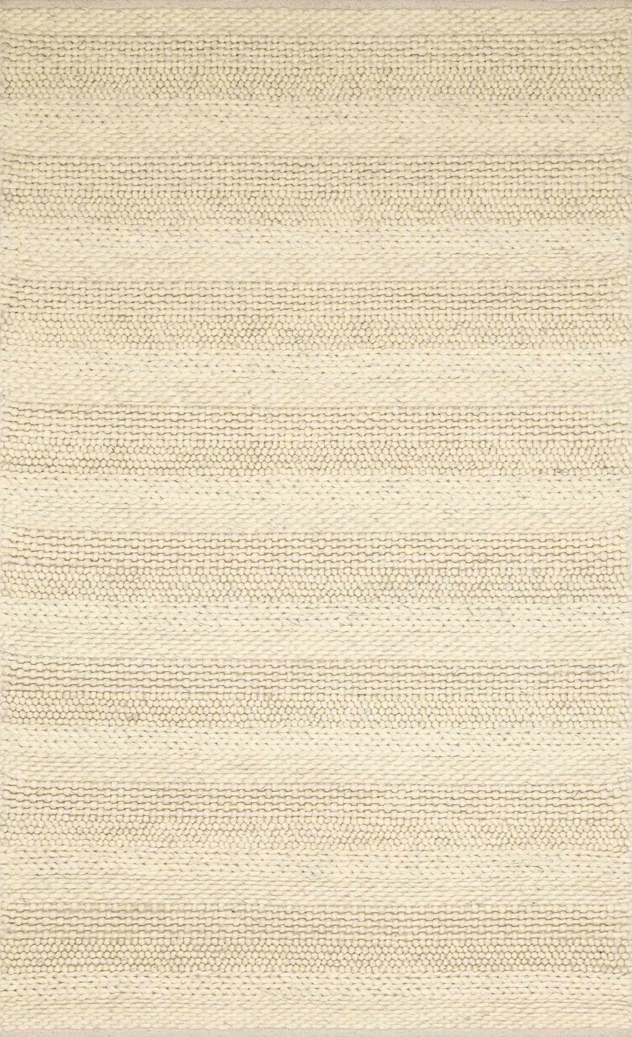 Clarke Beige Textured Wool Rug by Boutique Rugs