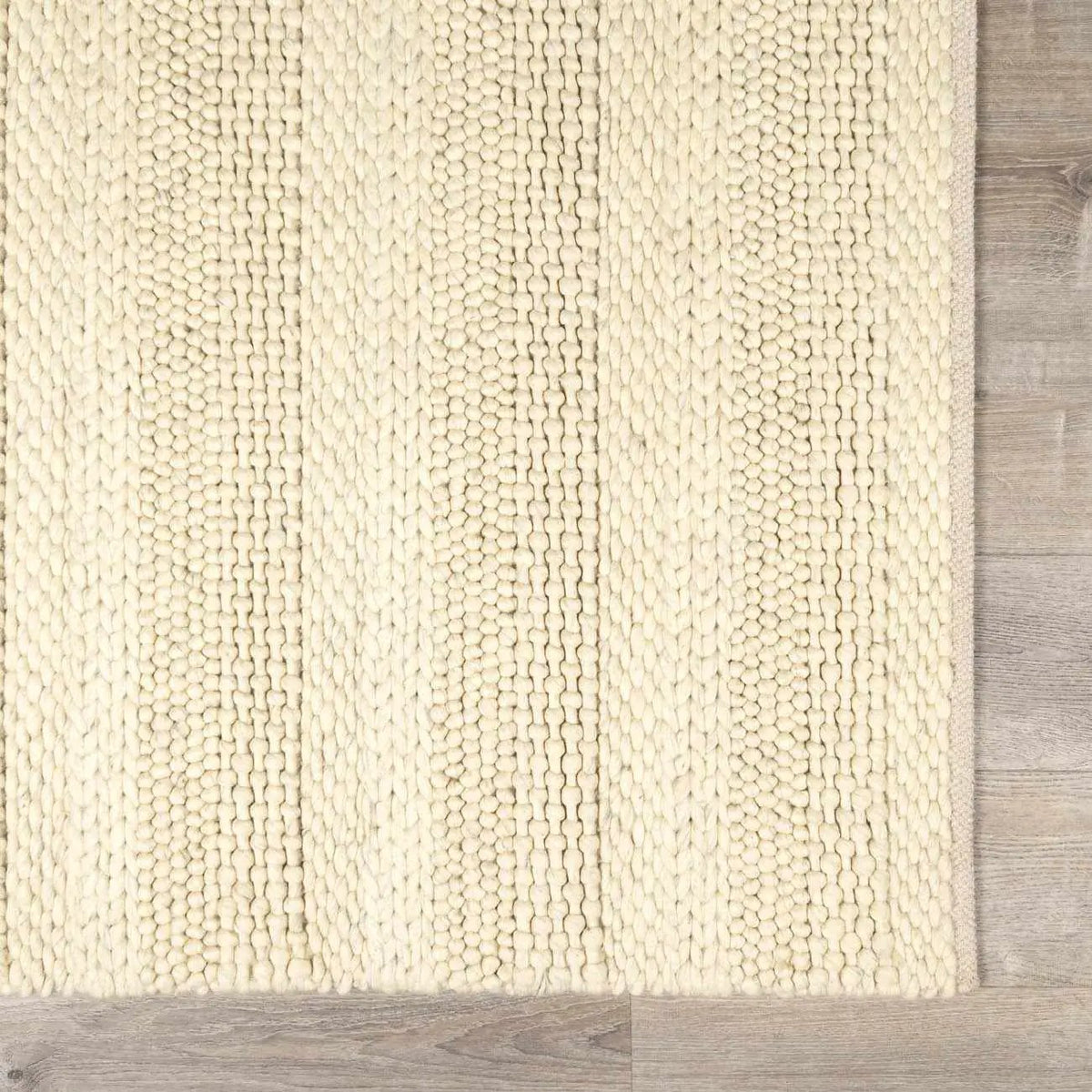Clarke Beige Textured Wool Rug, sample swatch