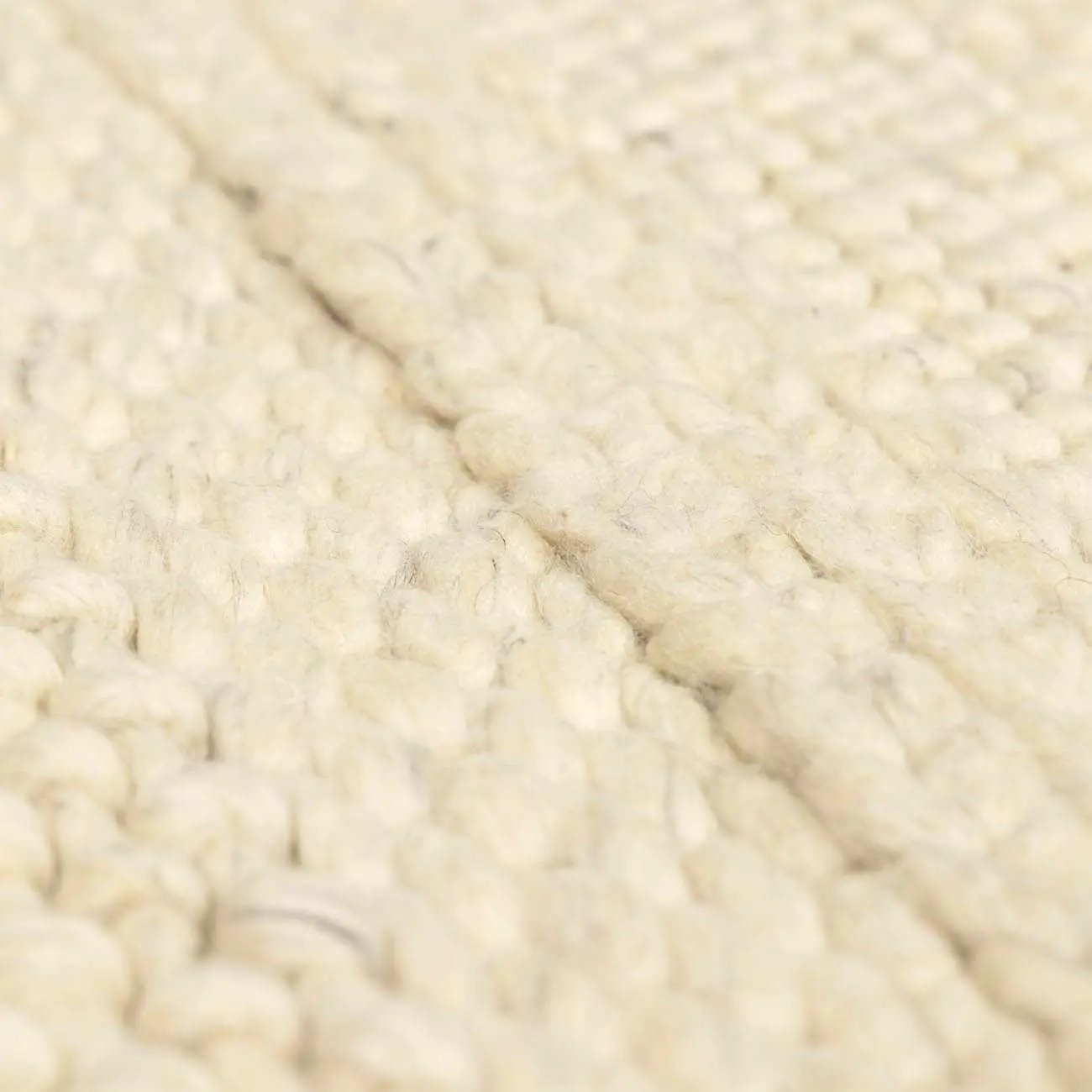 Clarke Beige Textured Wool Rug by Boutique Rugs