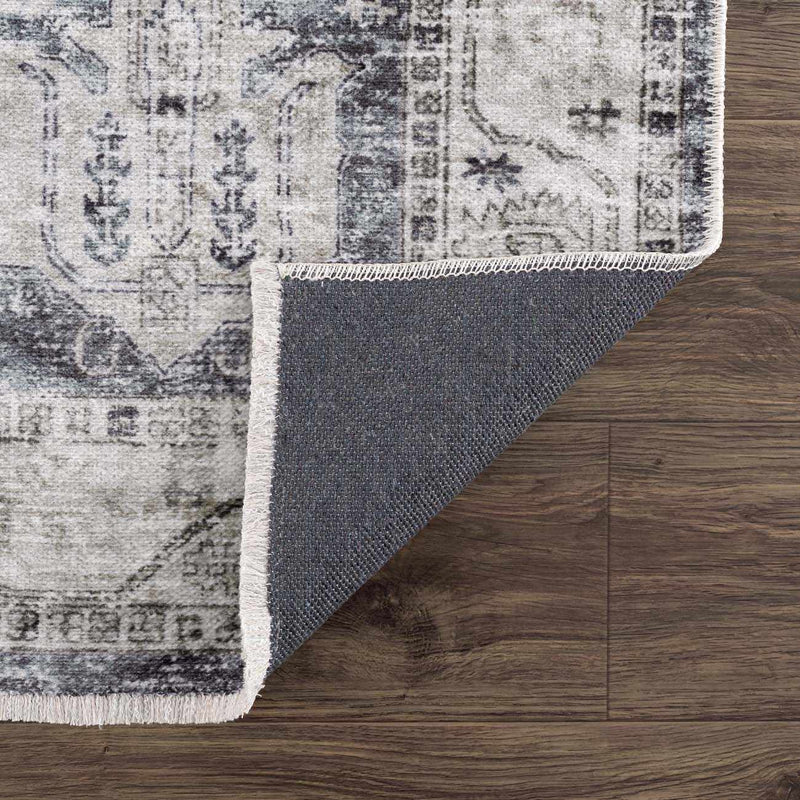 Off White Holi-4602 Washable Area Rug - Clearance by Boutique Rugs