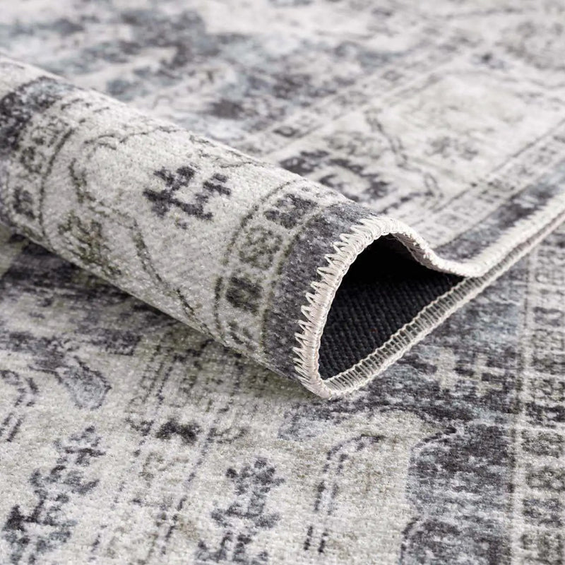 Off White Holi-4602 Washable Area Rug - Clearance by Boutique Rugs