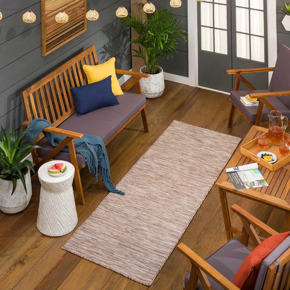 Cudworth Flatweave Outdoor Area Carpet - Clearance, installed in a room 2