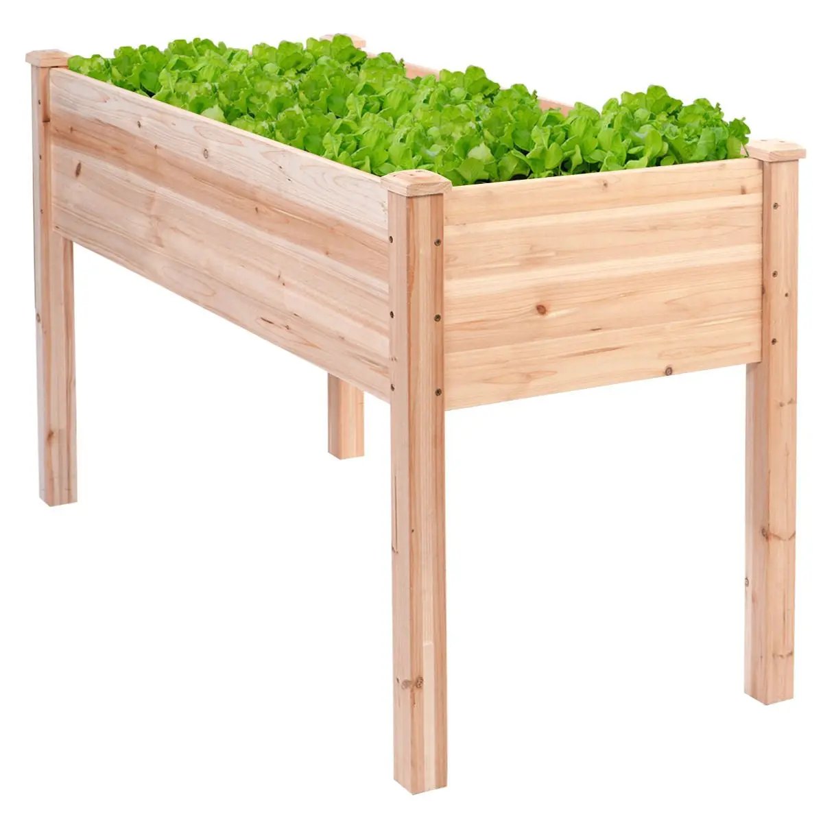 Solid Wood Cedar 30-inch High Raised Garden Bed Planter Box by HomePacific