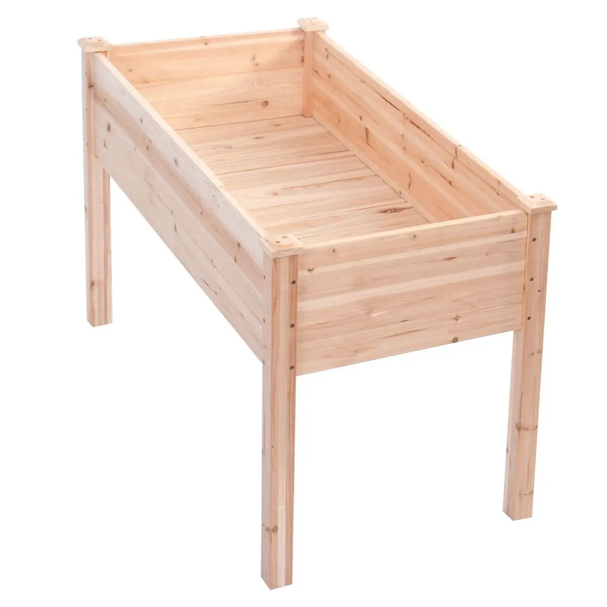Solid Wood Cedar 30-inch High Raised Garden Bed Planter Box by HomePacific