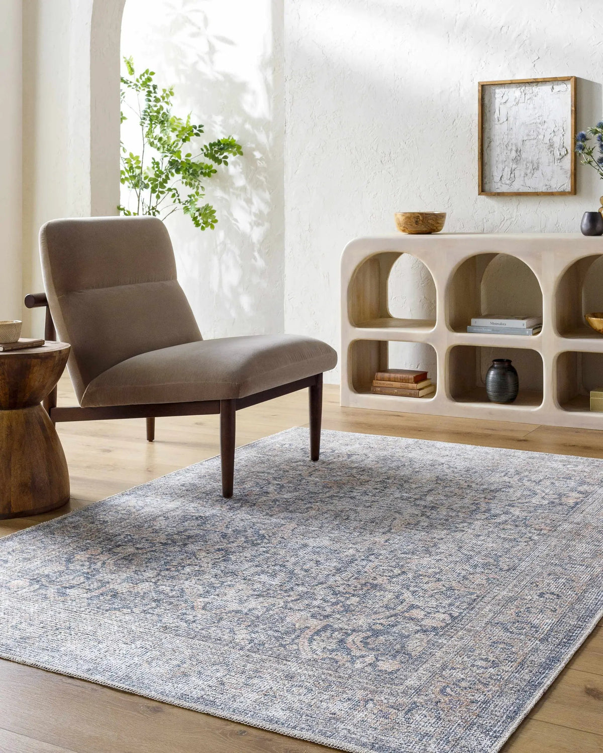 Chicha Washable Area Rug, installed in a room