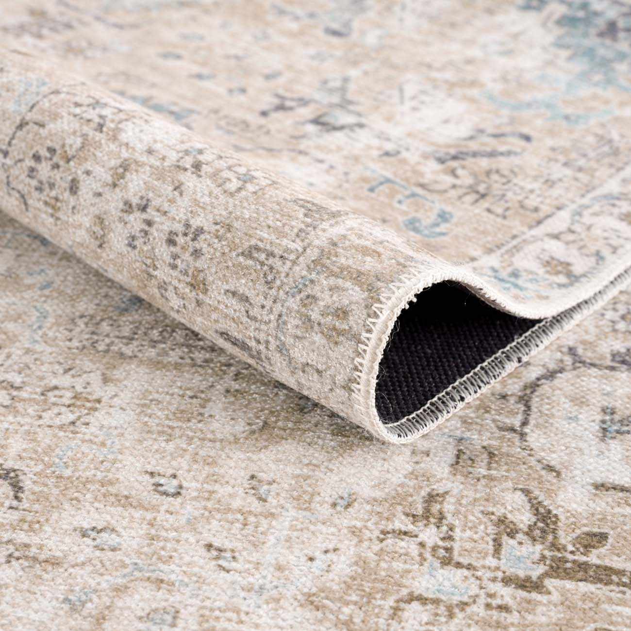 Beige Holi-4600 Washable Area Rug - Clearance by Boutique Rugs