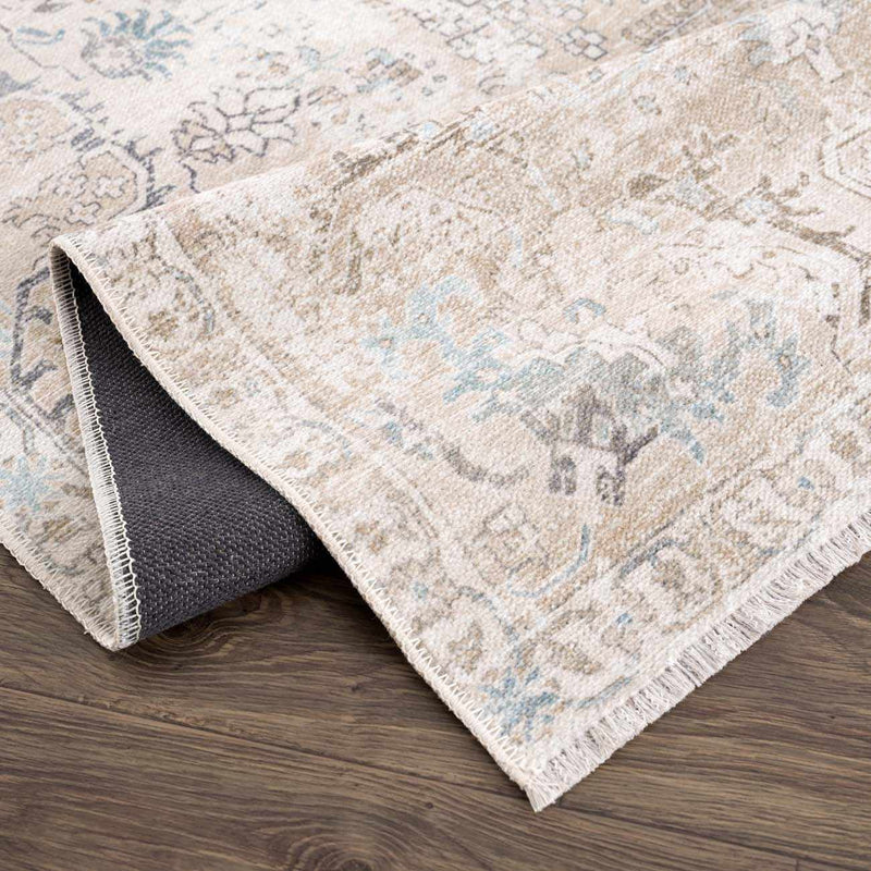 Beige Holi-4600 Washable Area Rug - Clearance by Boutique Rugs