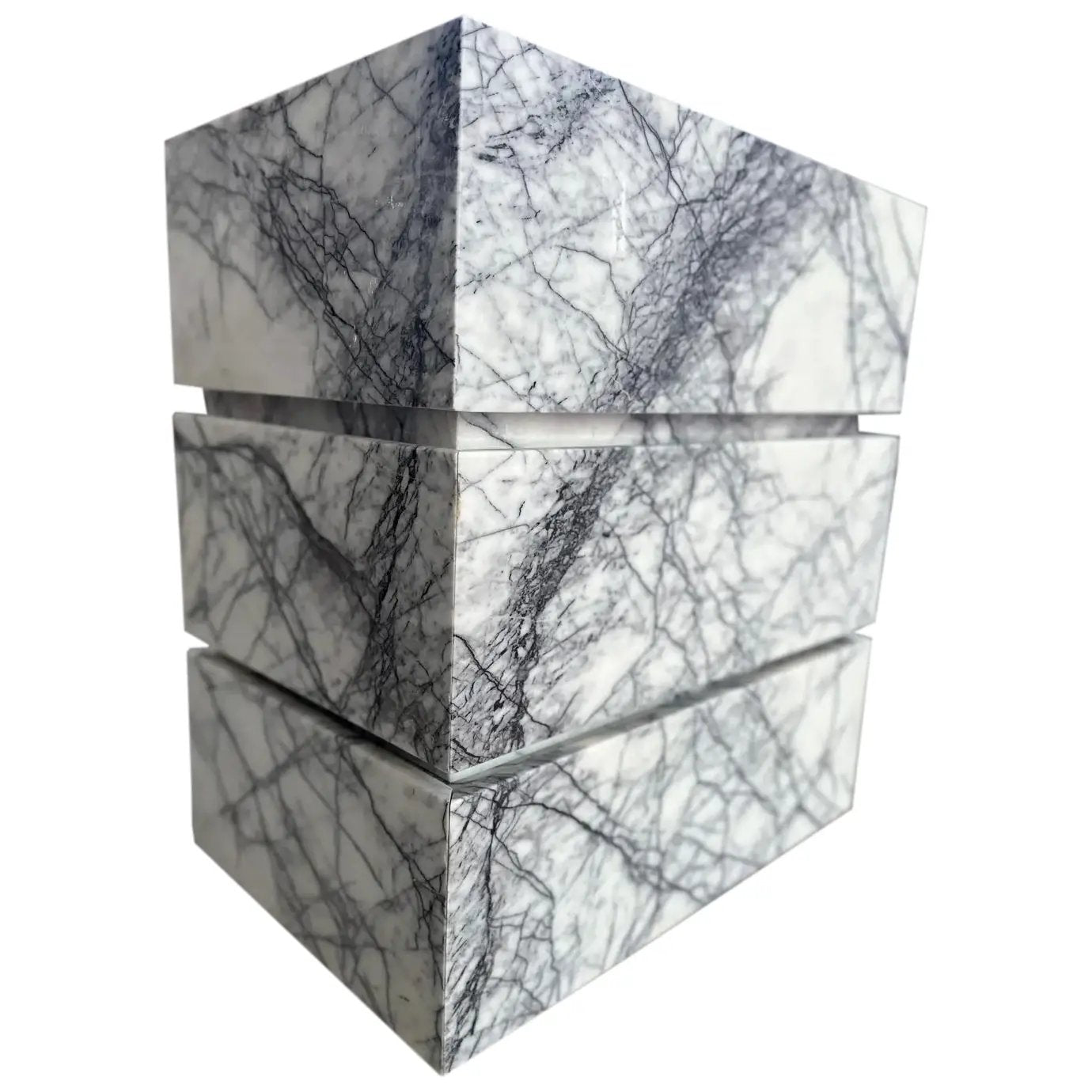 Calacatta Viola Marble Pedestal Sink - Handcrafted Stand Alone 20x30x34 by GobekDesign