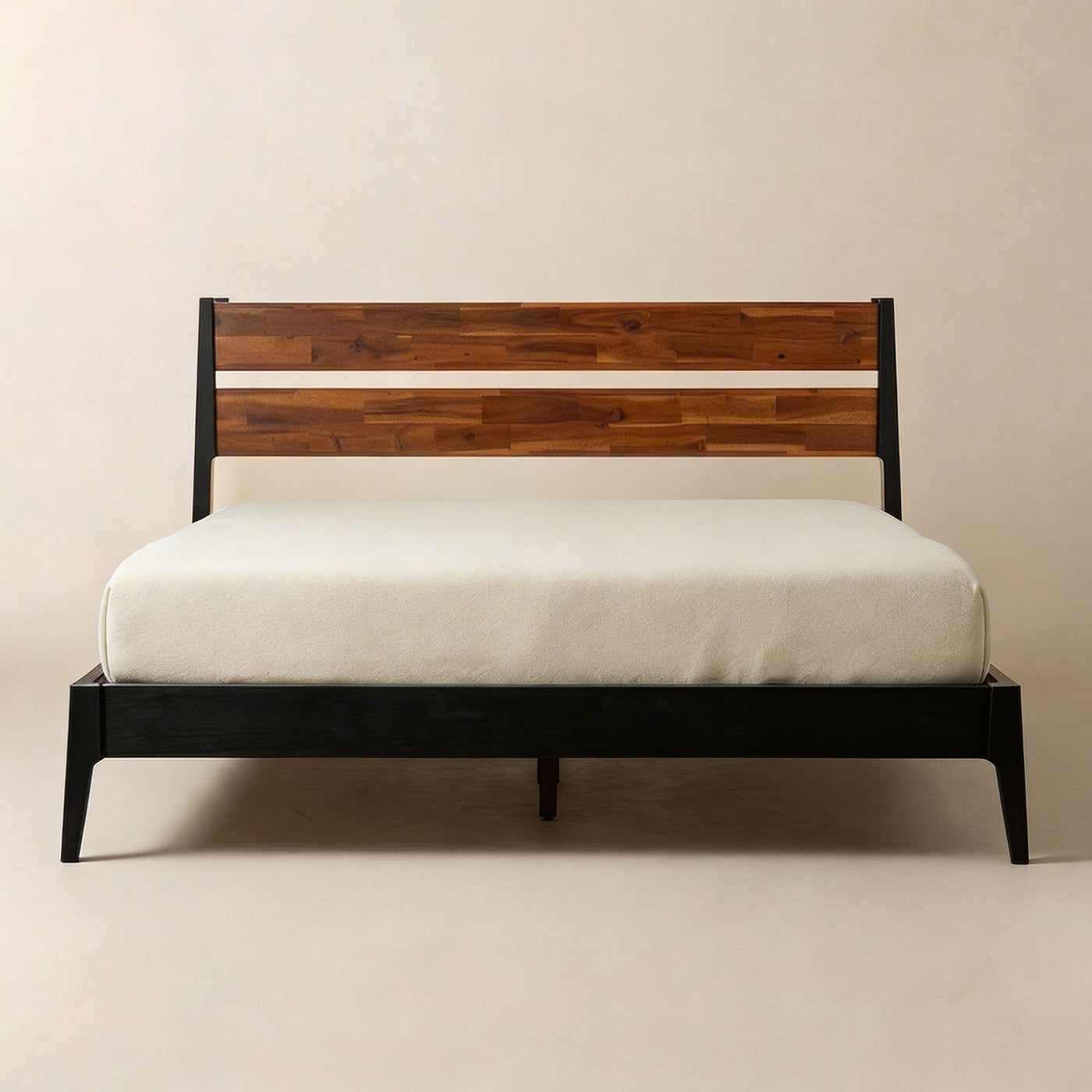 [Buy 1 Get 1] Callisto Solid Wood Bed Frame and Nightstand by Megsu