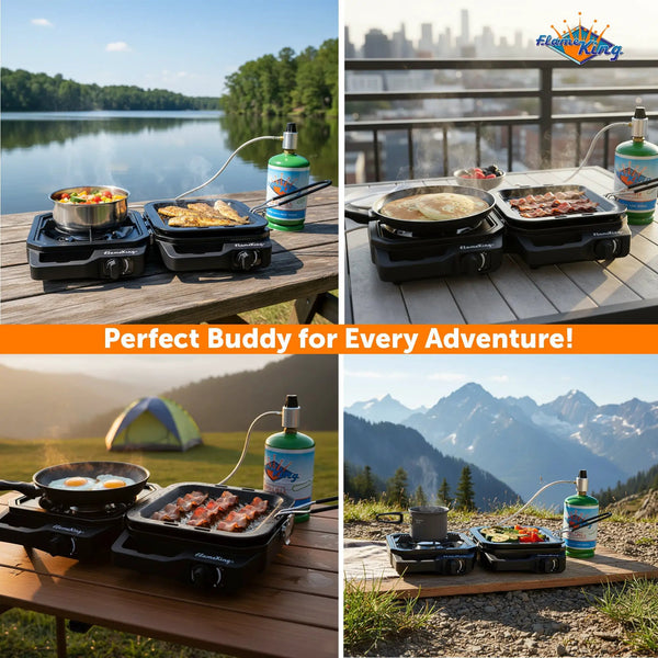 Flame King Portable Propane Campact Cooker™, photo 2 of 12