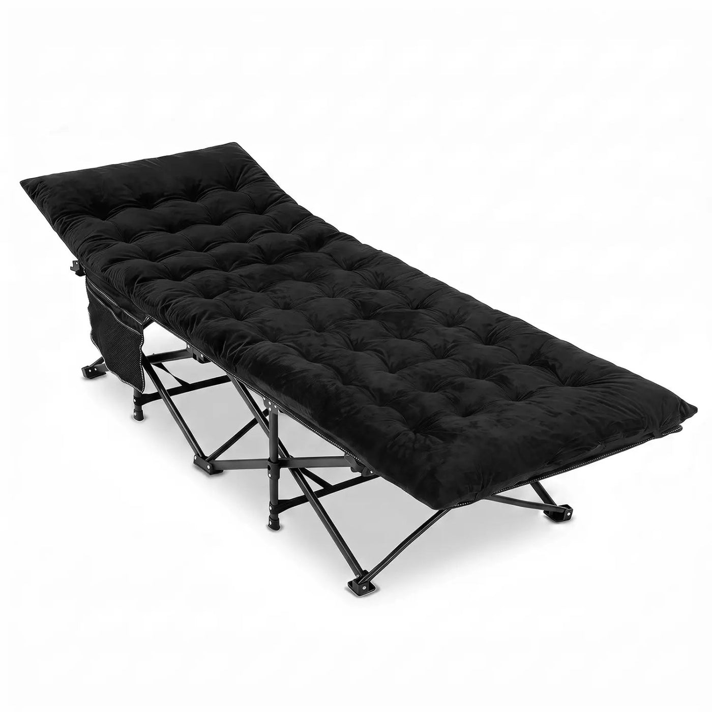 Camping Cot for Adults with Padded Mat and Carrying Bag by DirectDeals