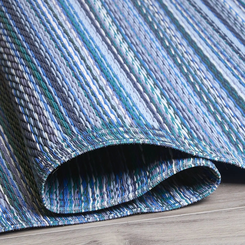 Cancun - Indigo Outdoor Rug for Patio by Fab Habitat
