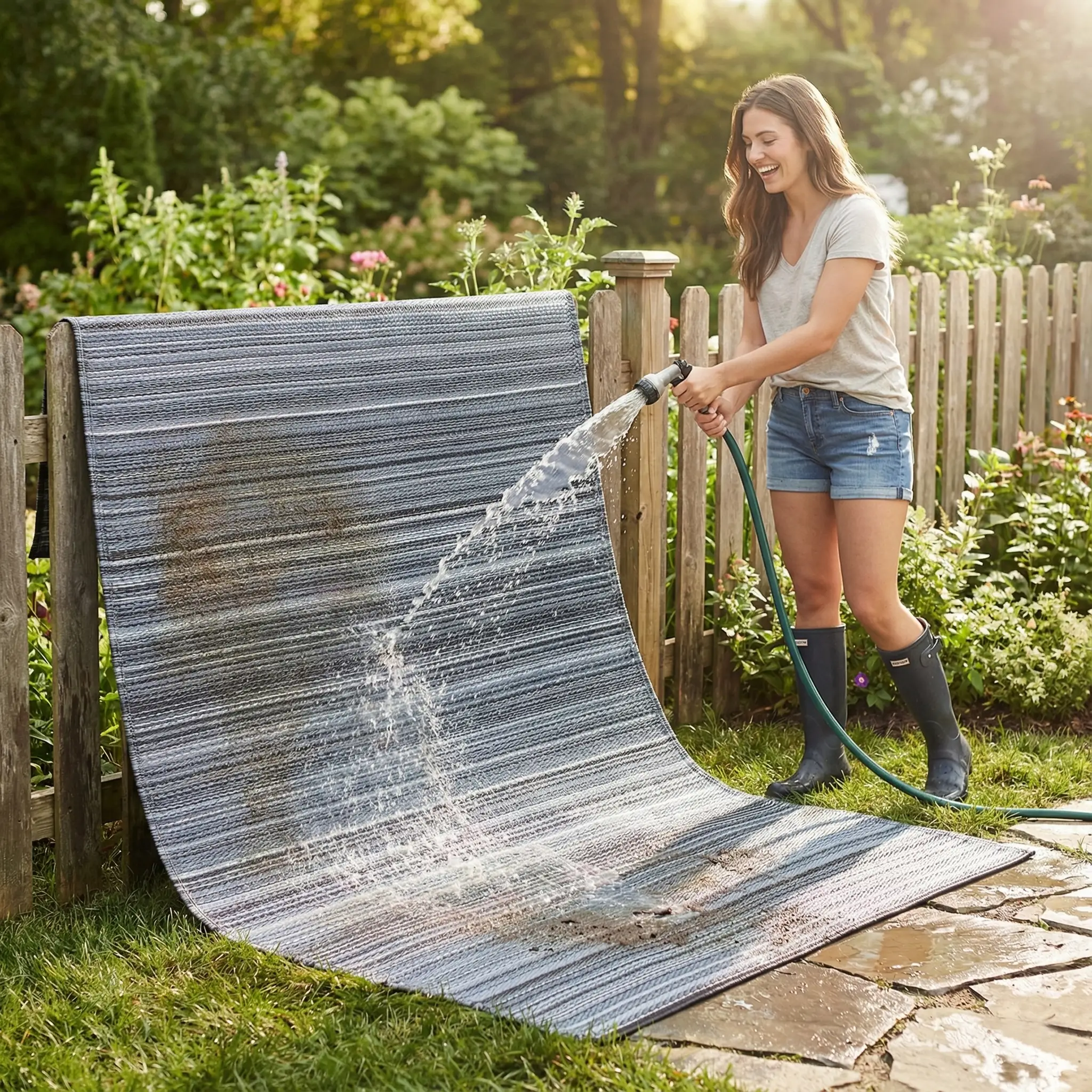 Cancun Outdoor Rug for Patio by Fab Habitat