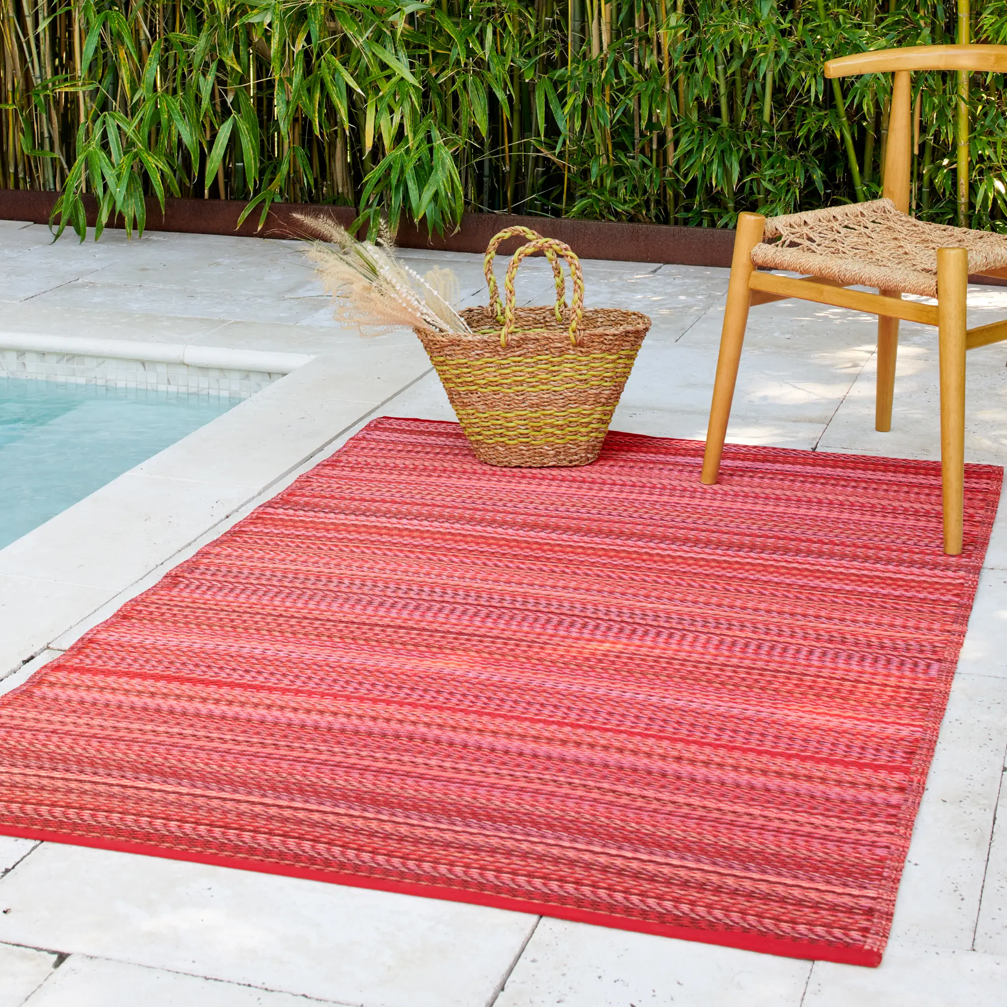 Cancun - Sunset Outdoor Rug for Patio by Fab Habitat