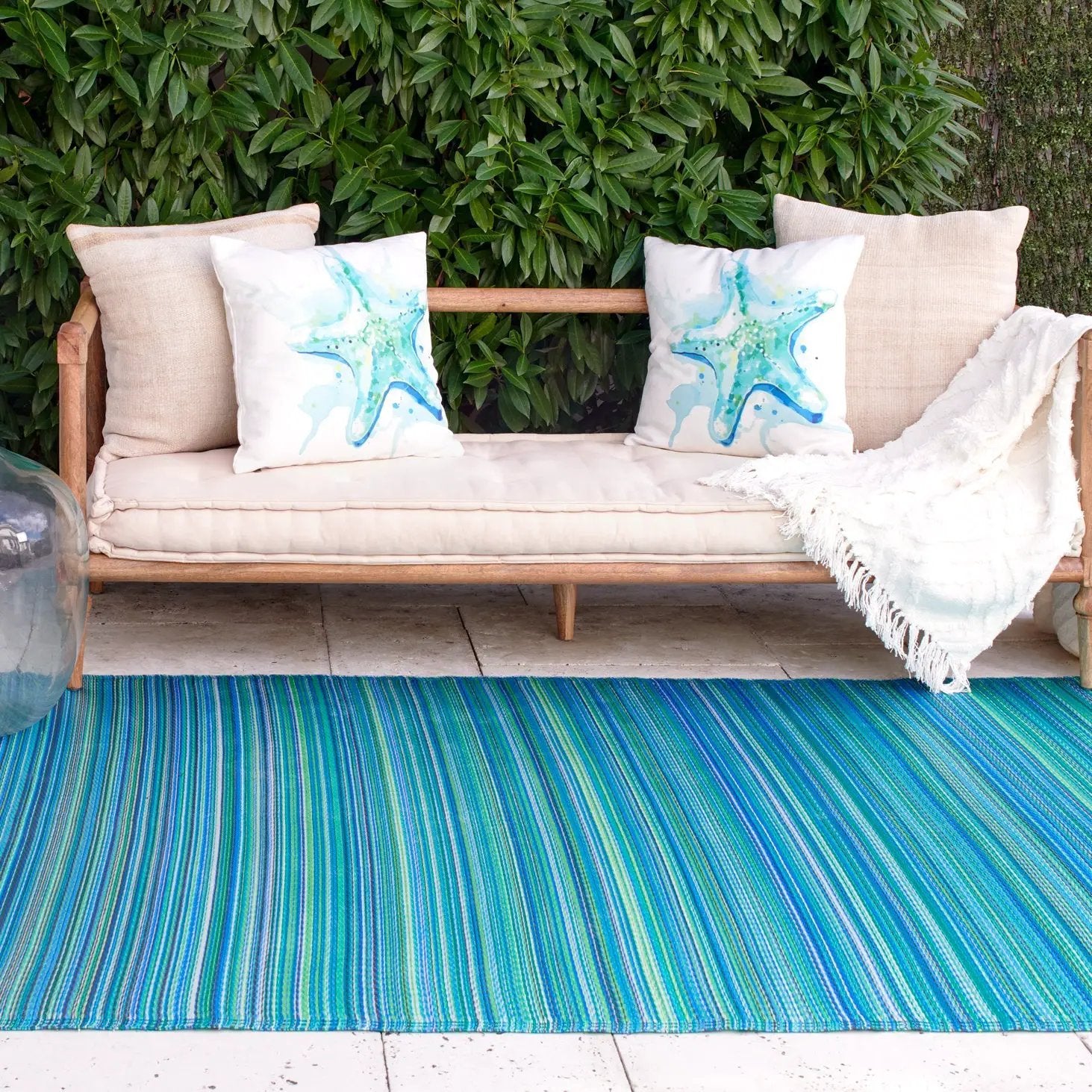 Cancun Outdoor Rug for Patio by Fab Habitat