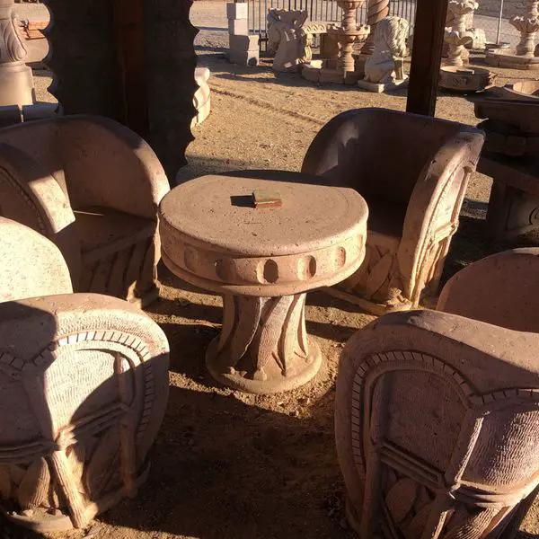 Cantera Stone Equipales Dining Set by Place Of Clay