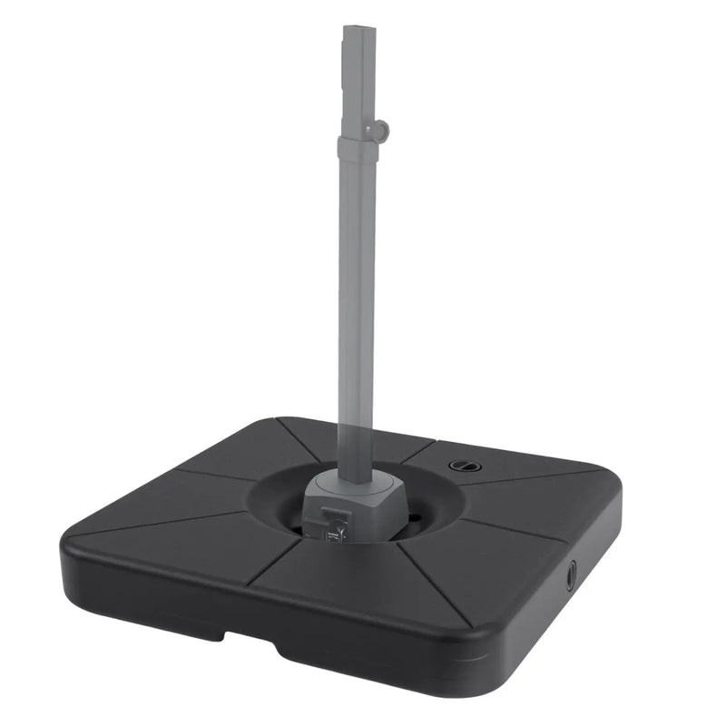 Cantilever Patio Umbrella Base 220 LBS Water and Sand Fillable Weighted Stand by DirectDeals