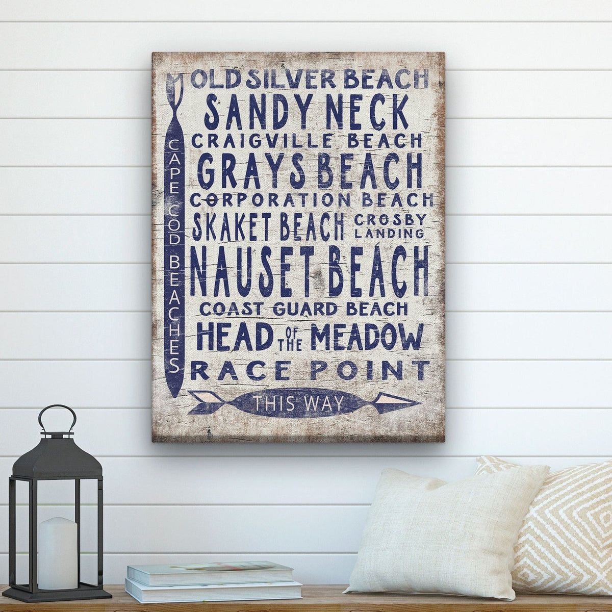 Vintage Cape Cod Beach Sign | Nauset Craigville Race Point Sandy Neck, photo 4 of 8