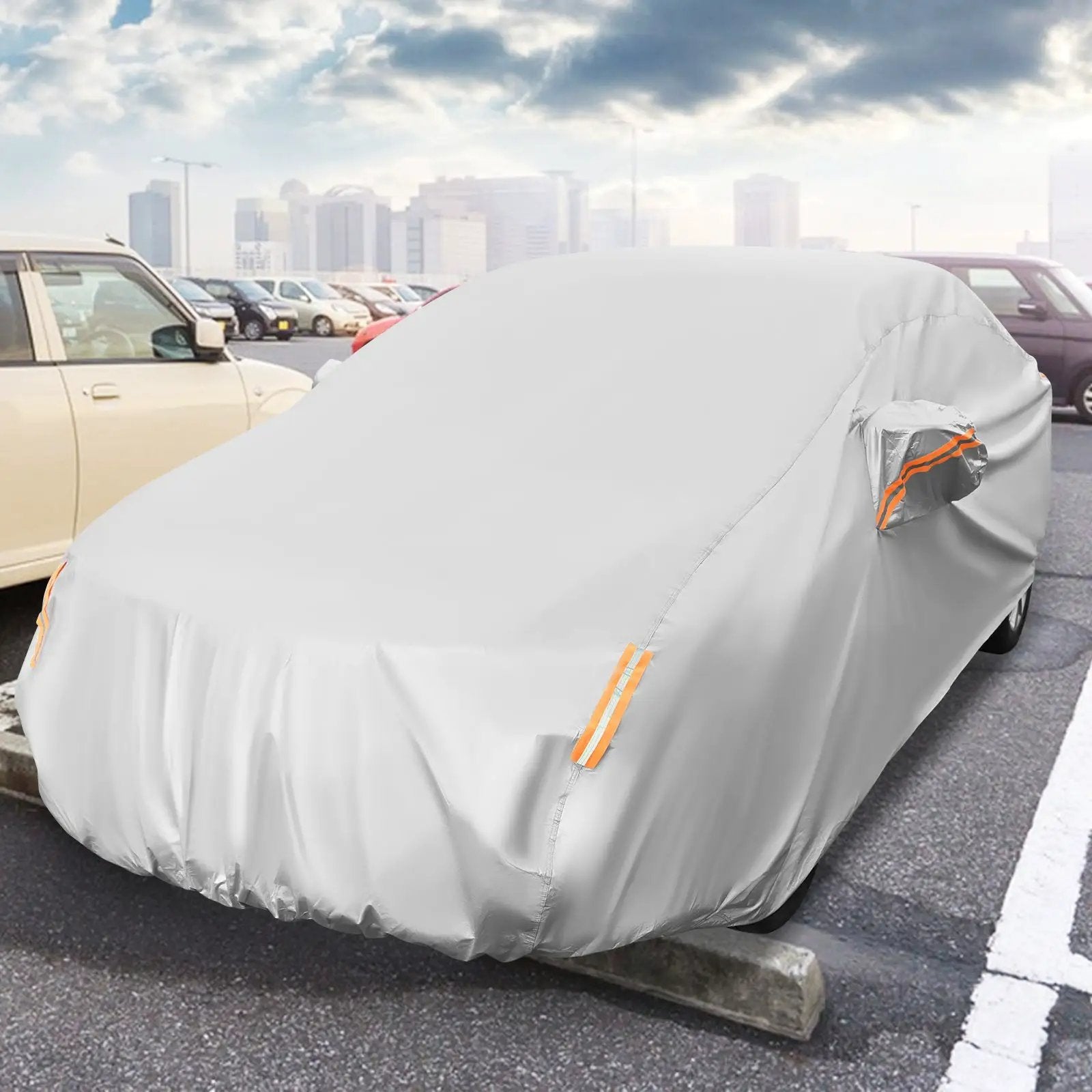Car Cover for Automobiles 185 Inch Rain Sun UV Protection Universal Fit Sedan Toyota Corolla by DirectDeals