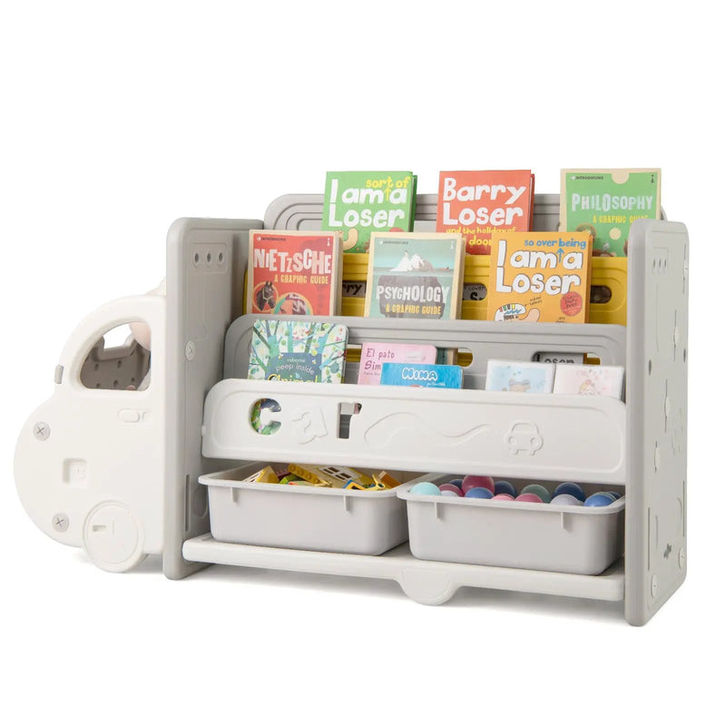 Car Themed Kids Toy Storage and Bookshelf by DirectDeals