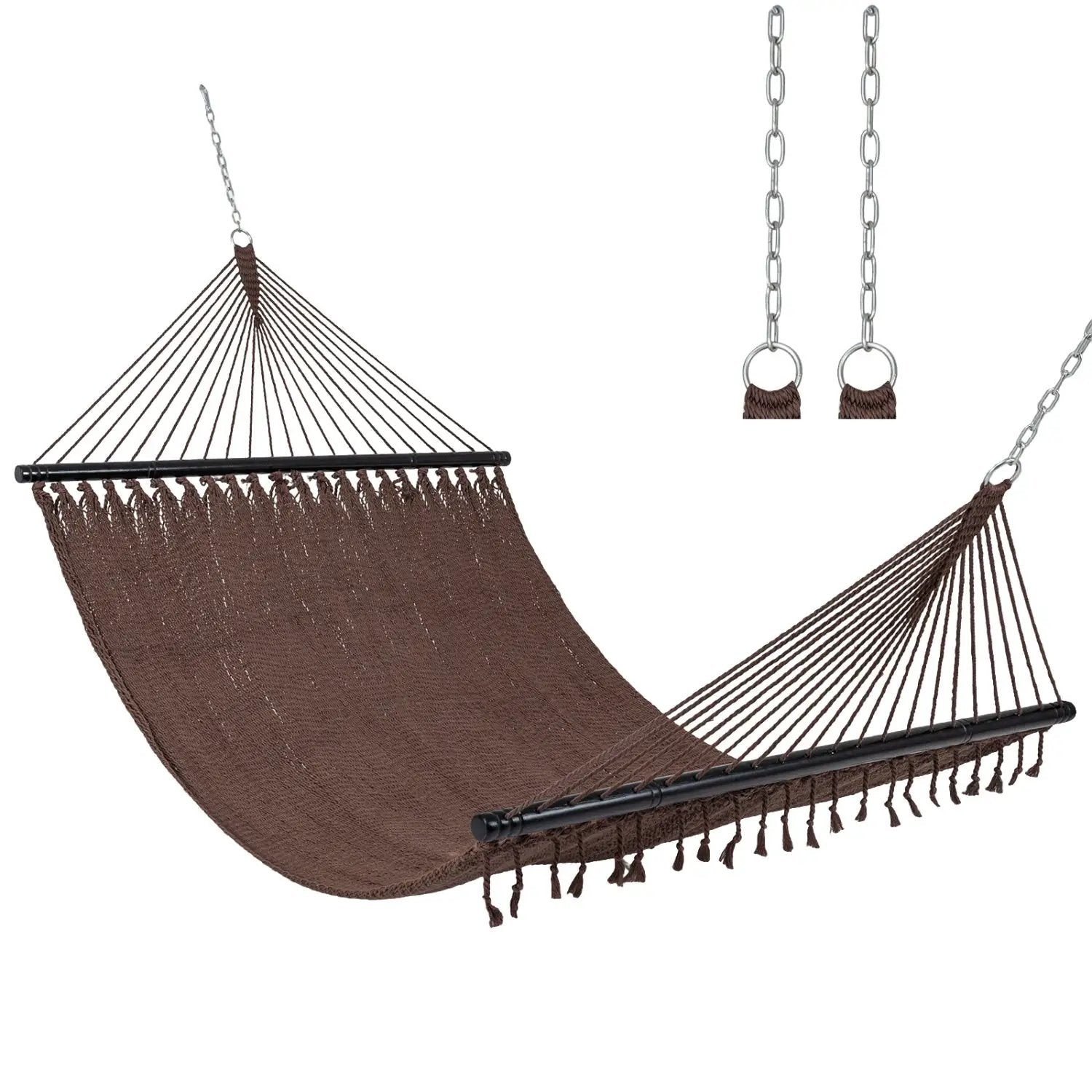 Caribbean Hammock with Spreader Bar for Patio Poolside by DirectDeals