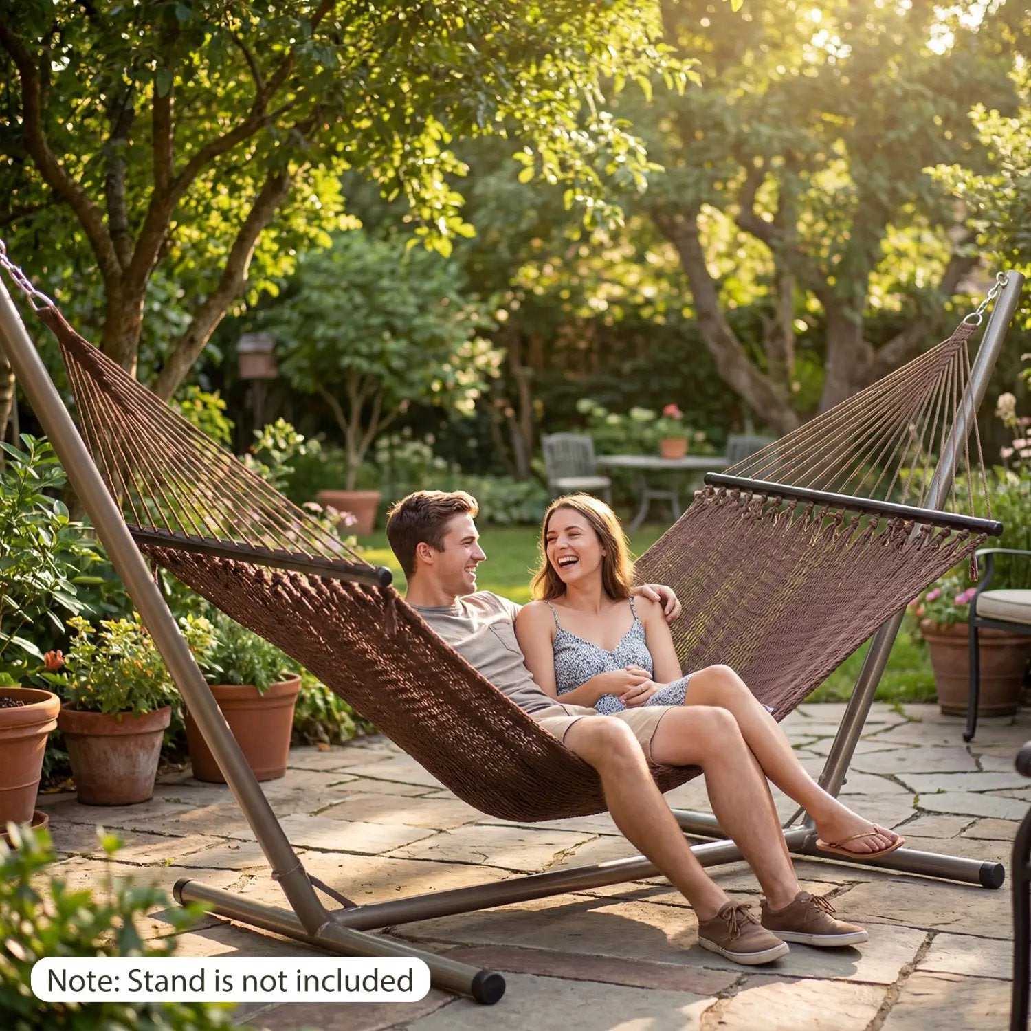 Caribbean Hammock with Spreader Bar for Patio Poolside by DirectDeals