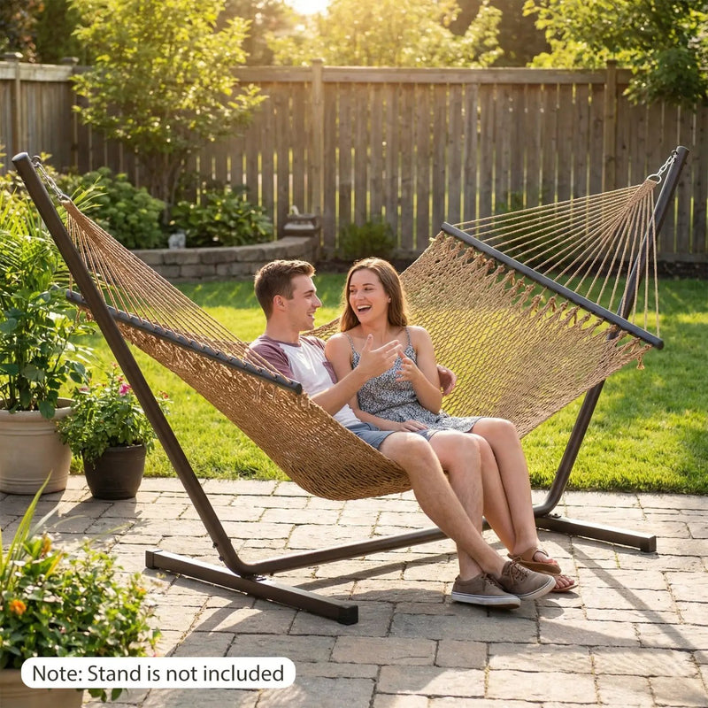 Caribbean Hammock with Spreader Bar for Patio Poolside by DirectDeals