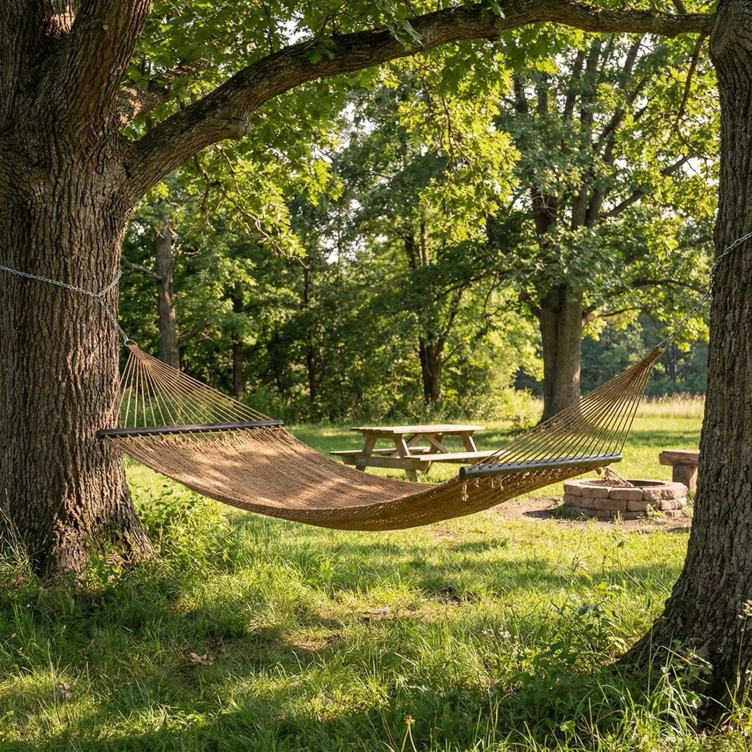 Caribbean Hammock with Spreader Bar for Patio Poolside by DirectDeals