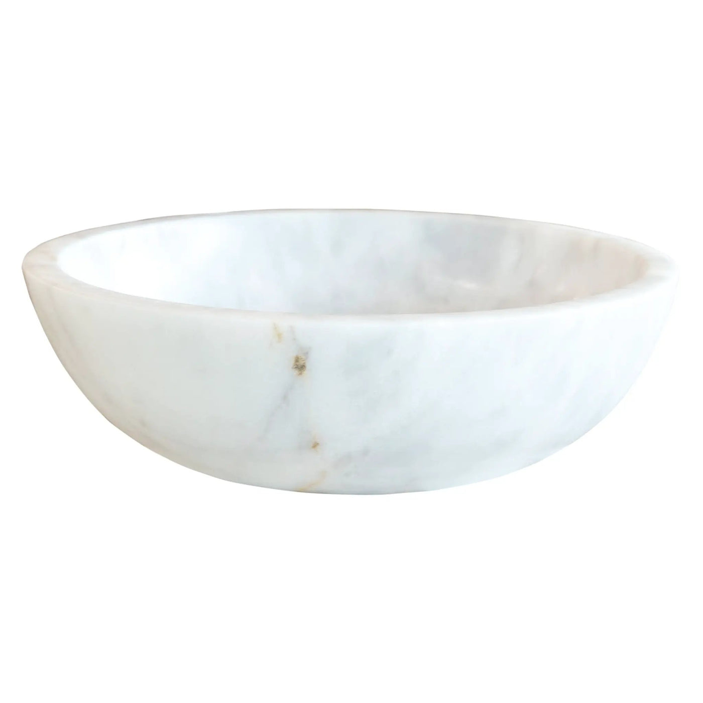 Carrara White Marble Natural Stone Vessel Sink - Polished 16x6 by GobekDesign