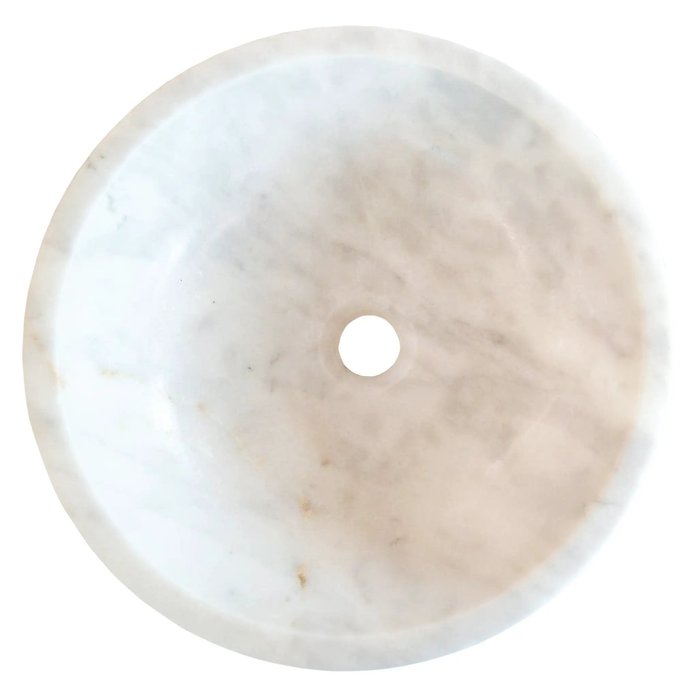 Carrara White Marble Natural Stone Vessel Sink - Polished 16x6 by GobekDesign
