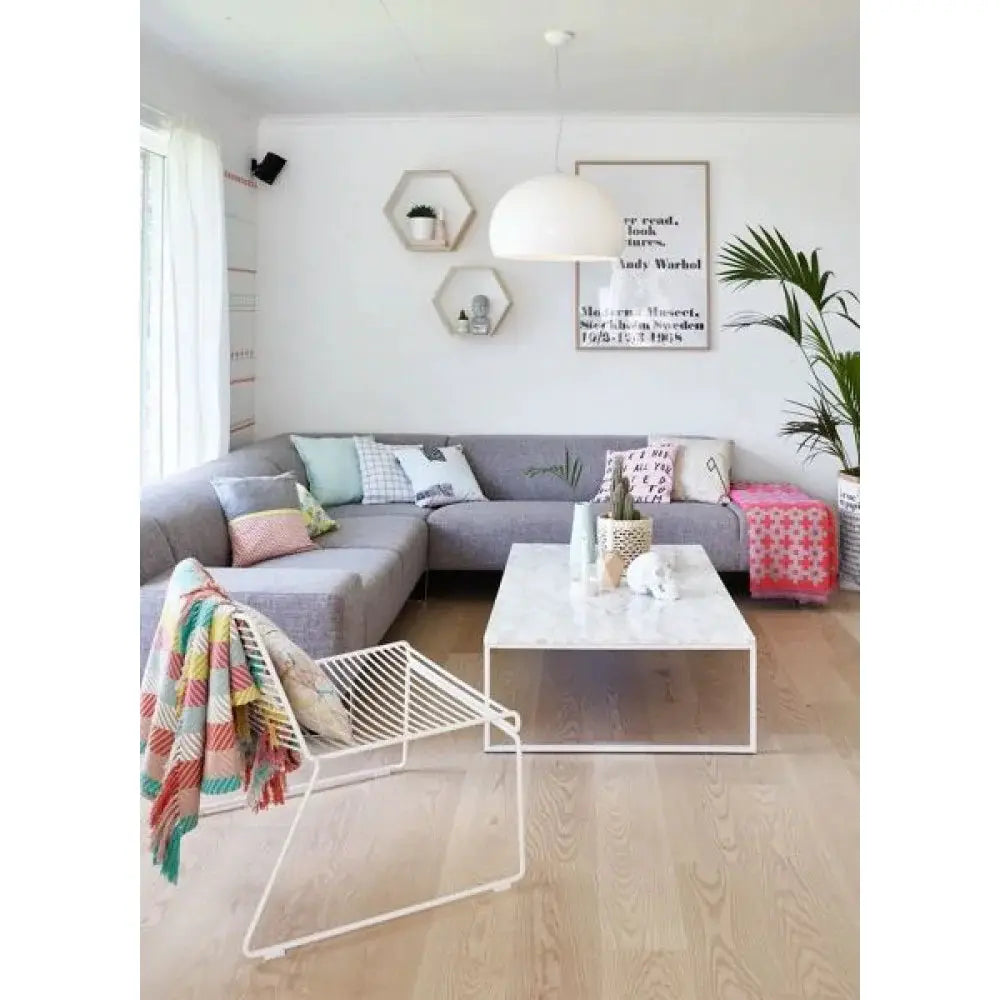 Carrara White Marble Rectangular Coffee Table with Metal Legs by GobekDesign
