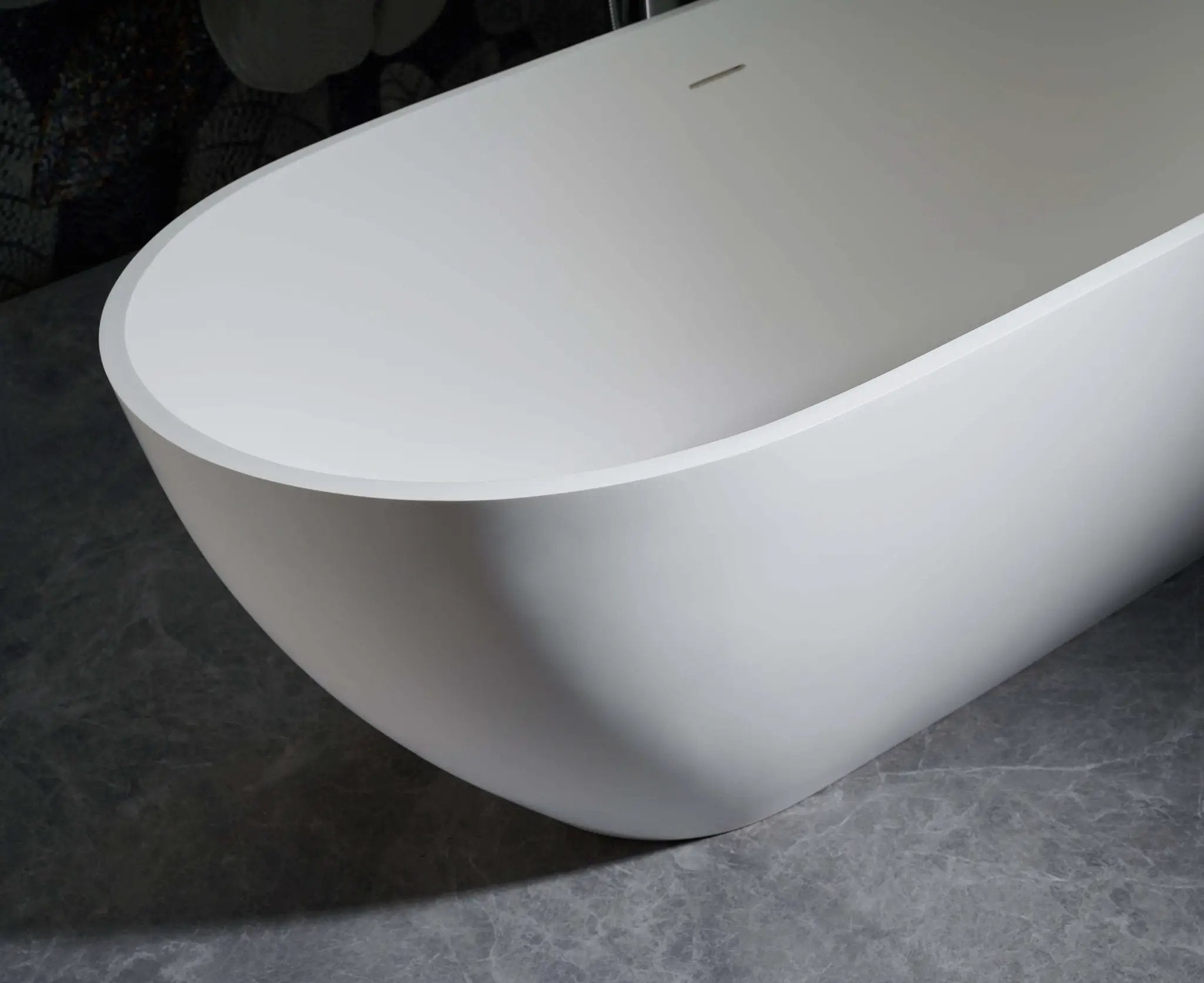 Cascade 69 ” Freestanding Solid Surface Bathtub by Ancerre Designs