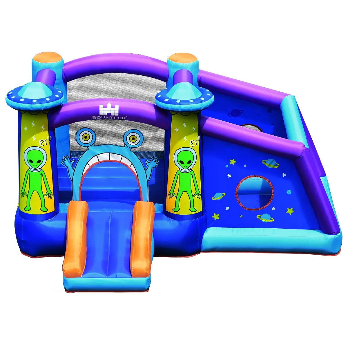 Castle Jumping Bouncer with Water Slide and 550W Blower by DirectDeals