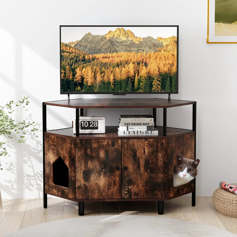 Wall-mounted Nightstand with LED Lights and Charging Station for Bedroom by DirectDeals