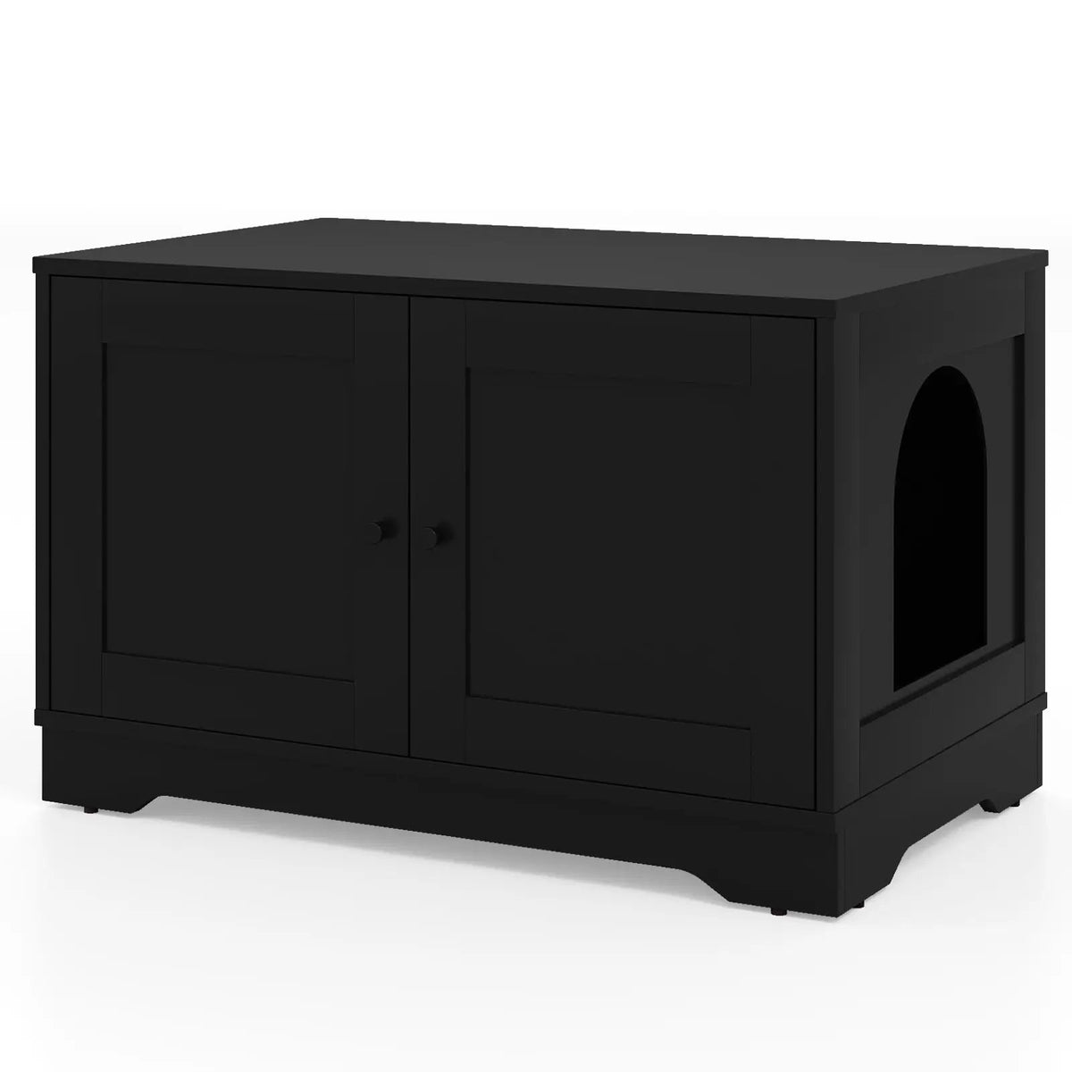 Cat Litter Box Enclosure Furniture Indoor Wooden Cat House End Side Table Nightstand, photo 7 of 24