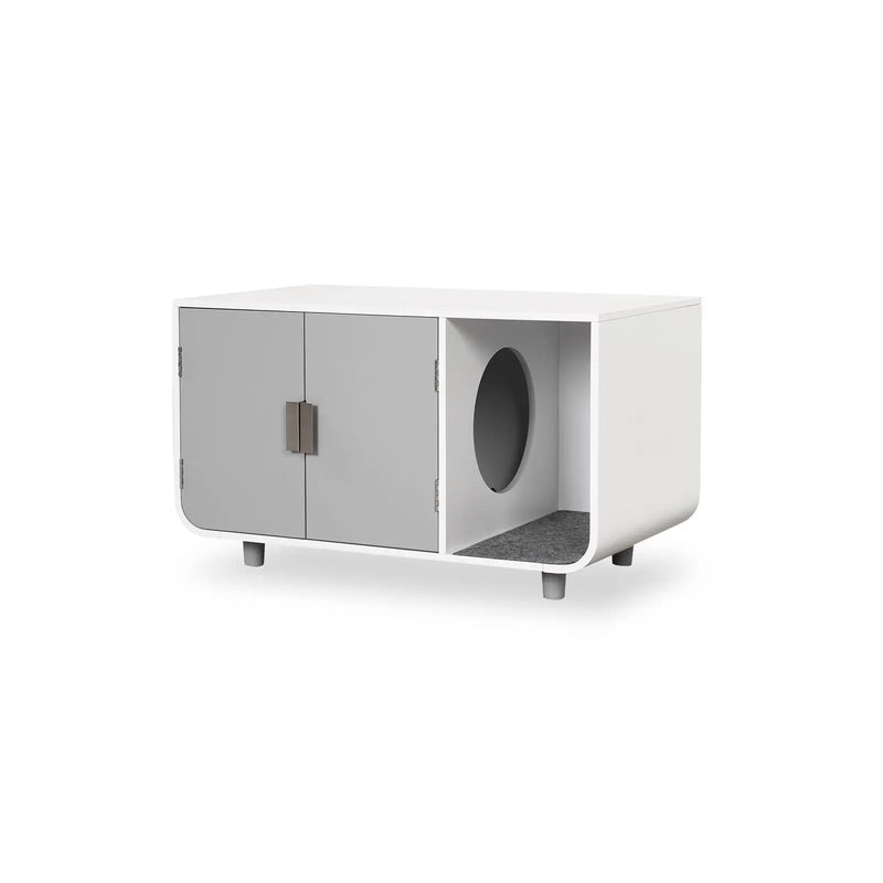 Cat Litter Box Enclosure Furniture with Removable Mat by DirectDeals
