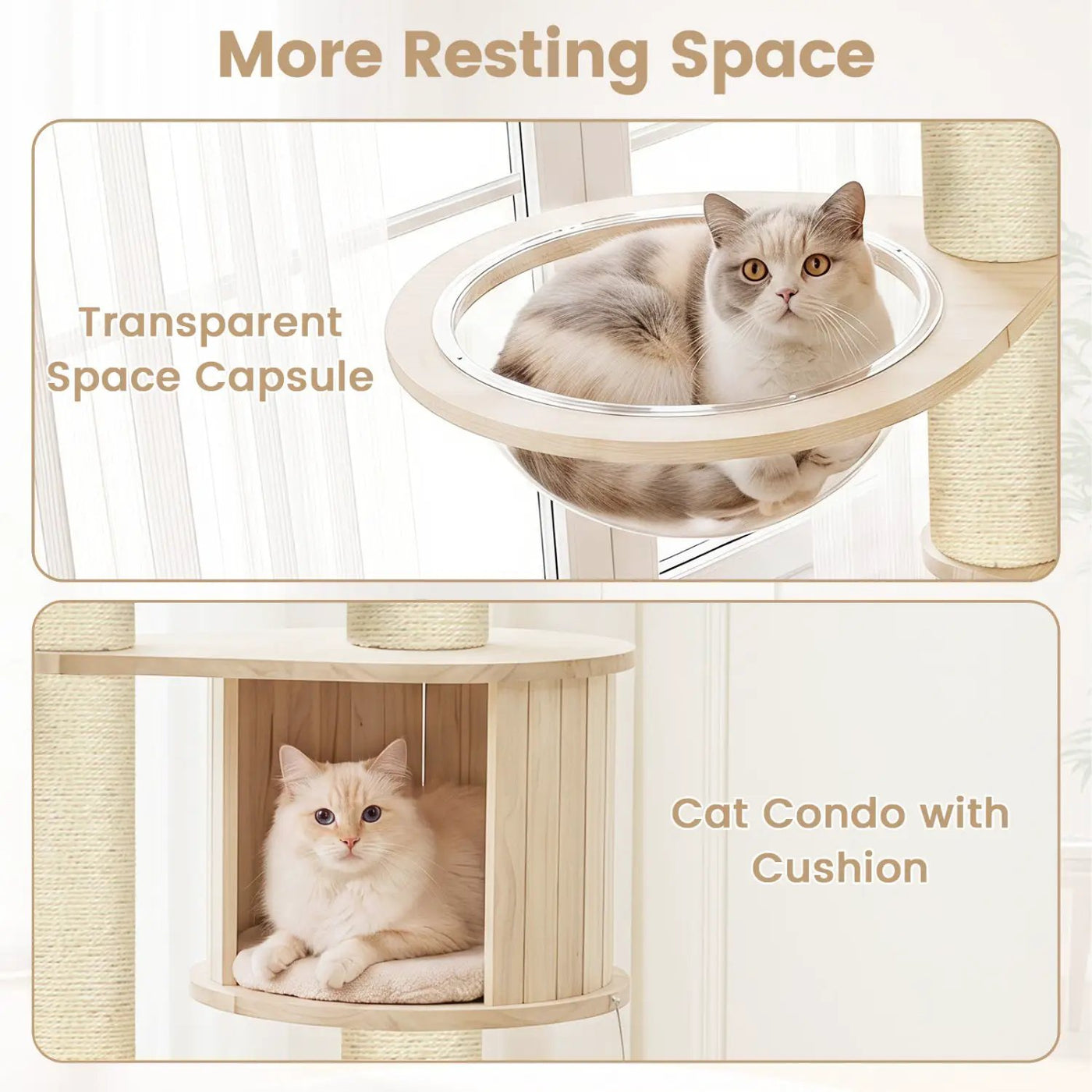 Multi-Level Cat Tree with Perch, Condo & Scratching Posts by DirectDeals